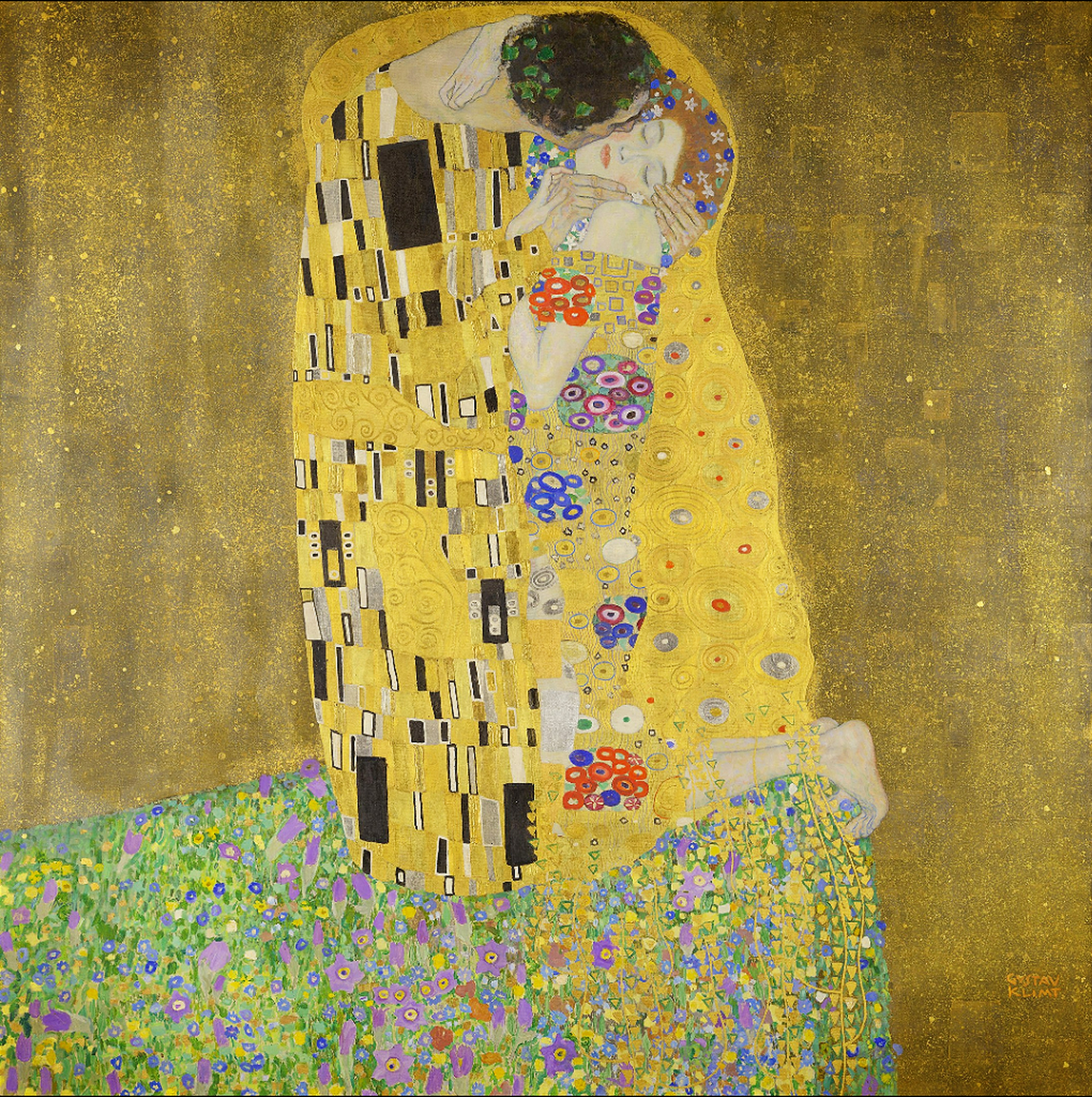 The Kiss by Gustav Klimt Oil Reproduction