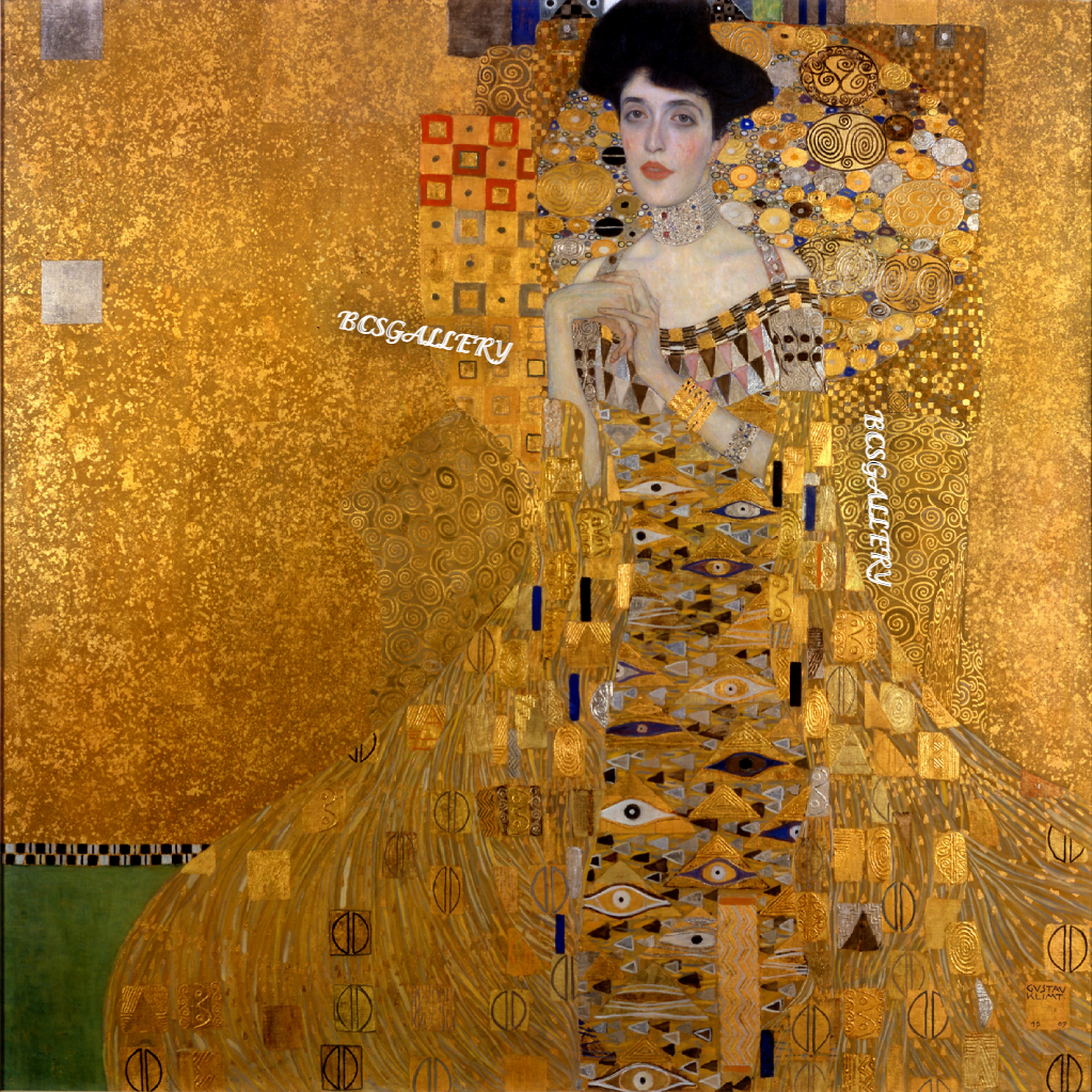 Portrait of Adele Bloch-Bauer I by Gustav Klimt Reproduction