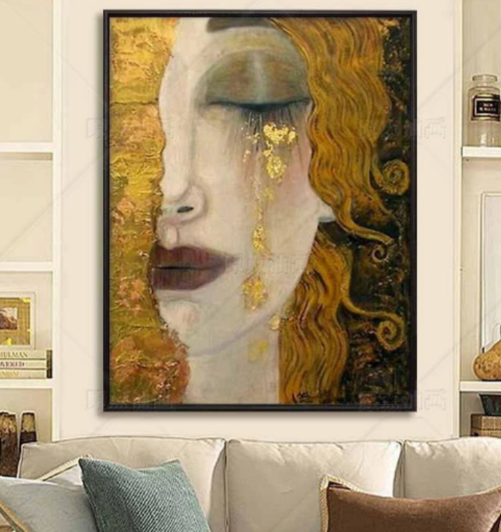 Golden Tears by Gustav Klimt Reproduction