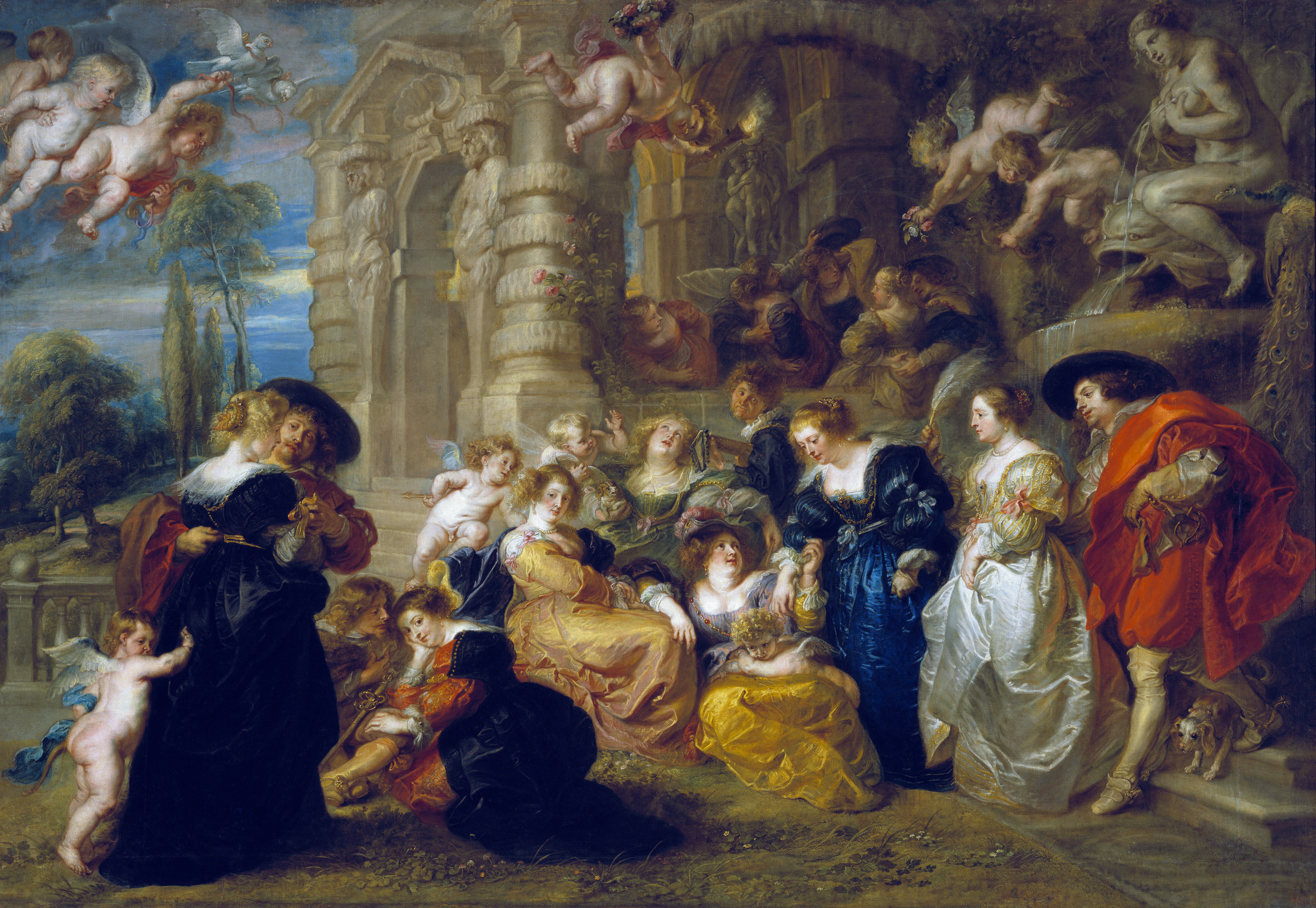 The Garden of Love by Peter Paul Rubens Reproduction