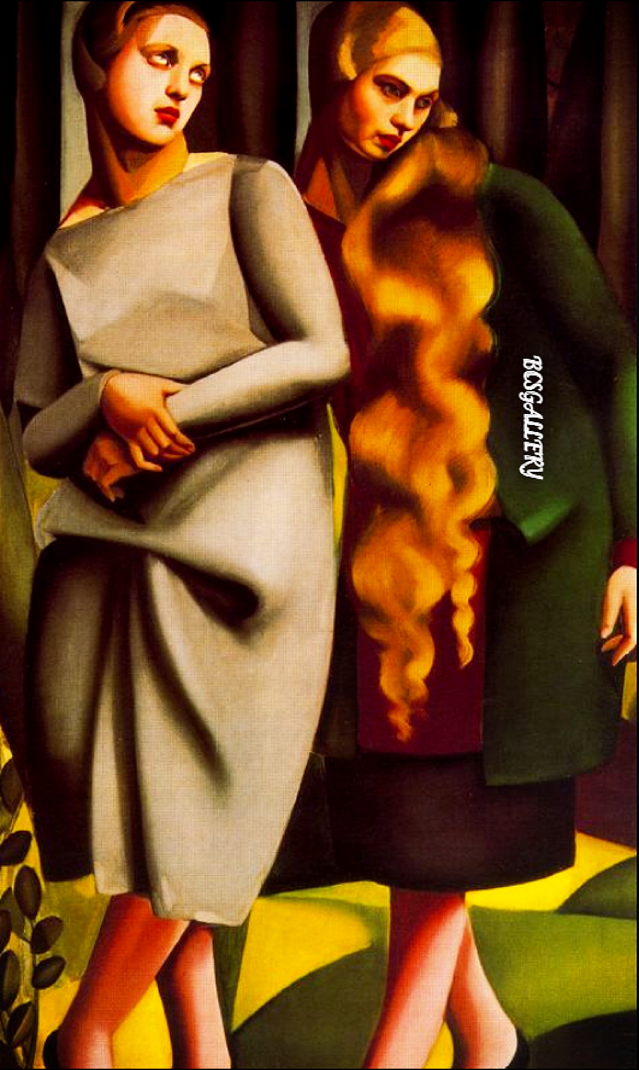 Irene and Her Sister by Tamara de Lempicka Reproduction