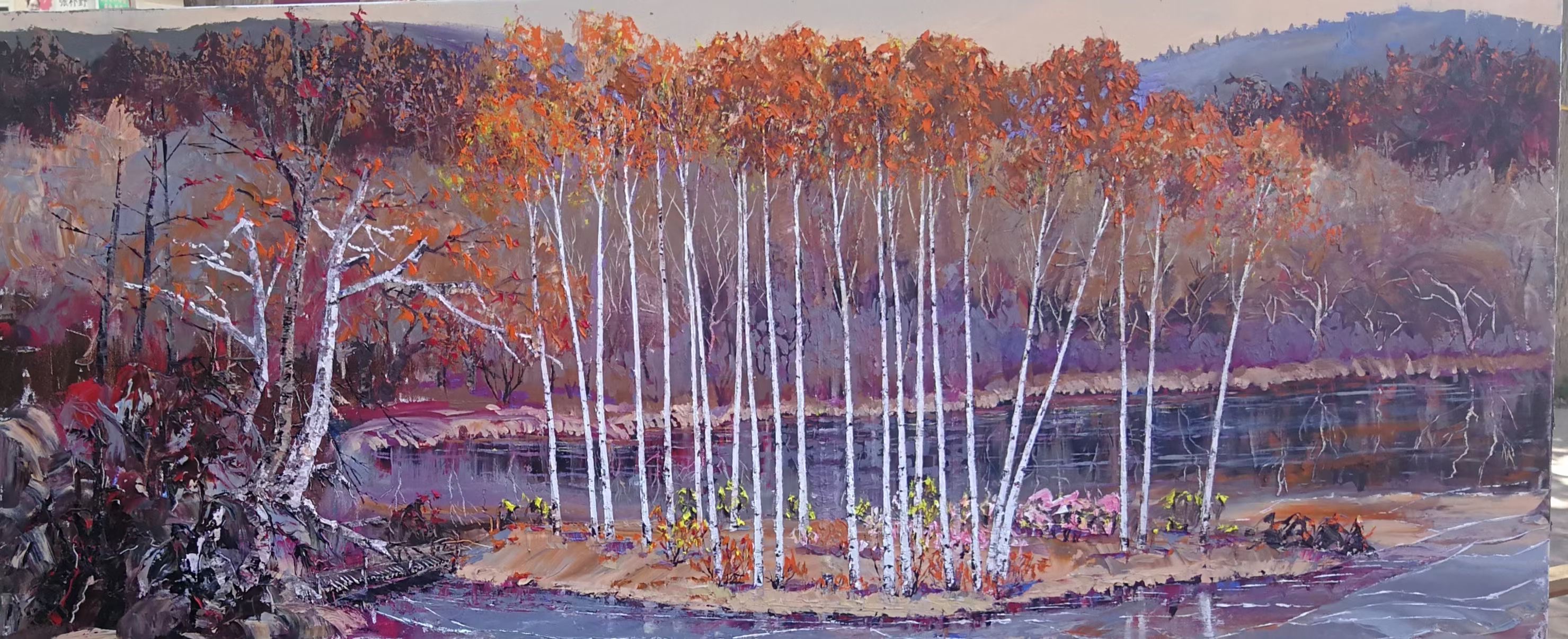 Original "Solace" Oil Painting On Canvas hand painted by John Lu