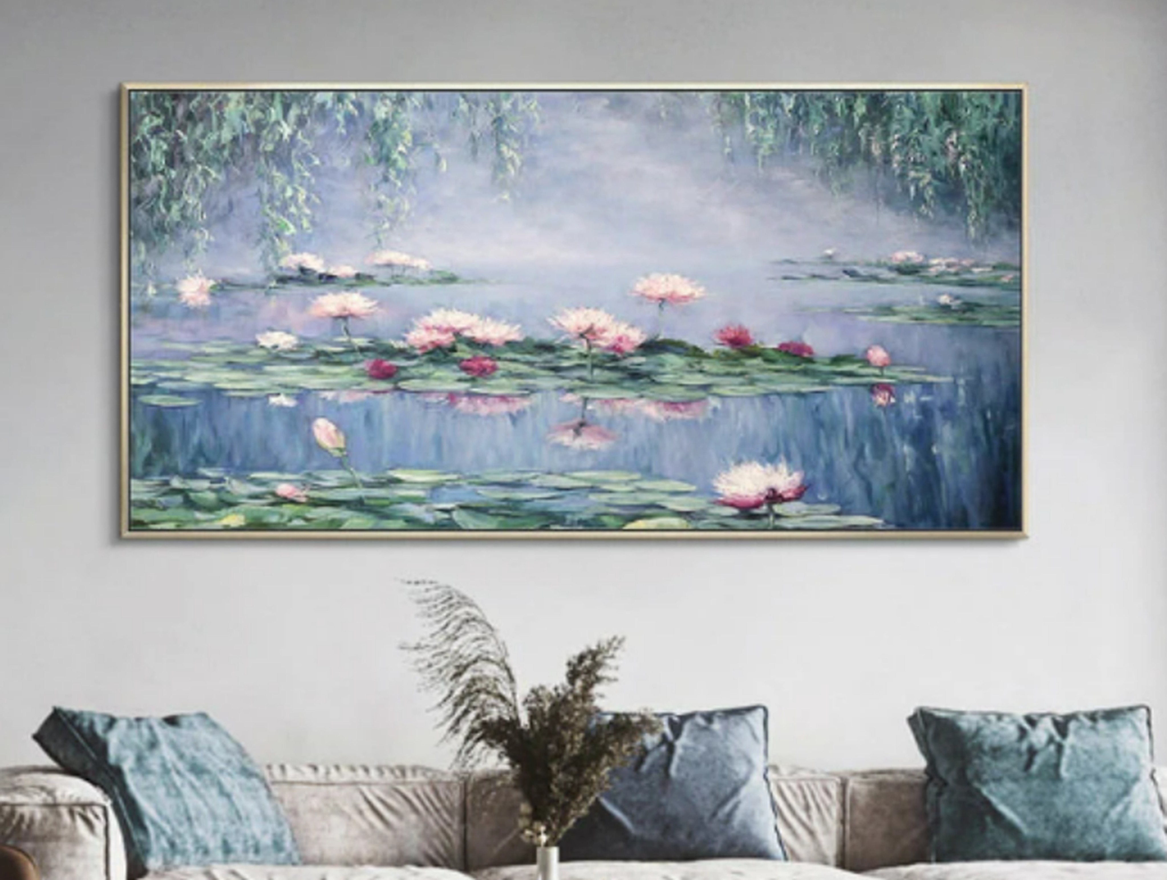 Le Bassin aux Nymphéas by Claude Monet Reproduction