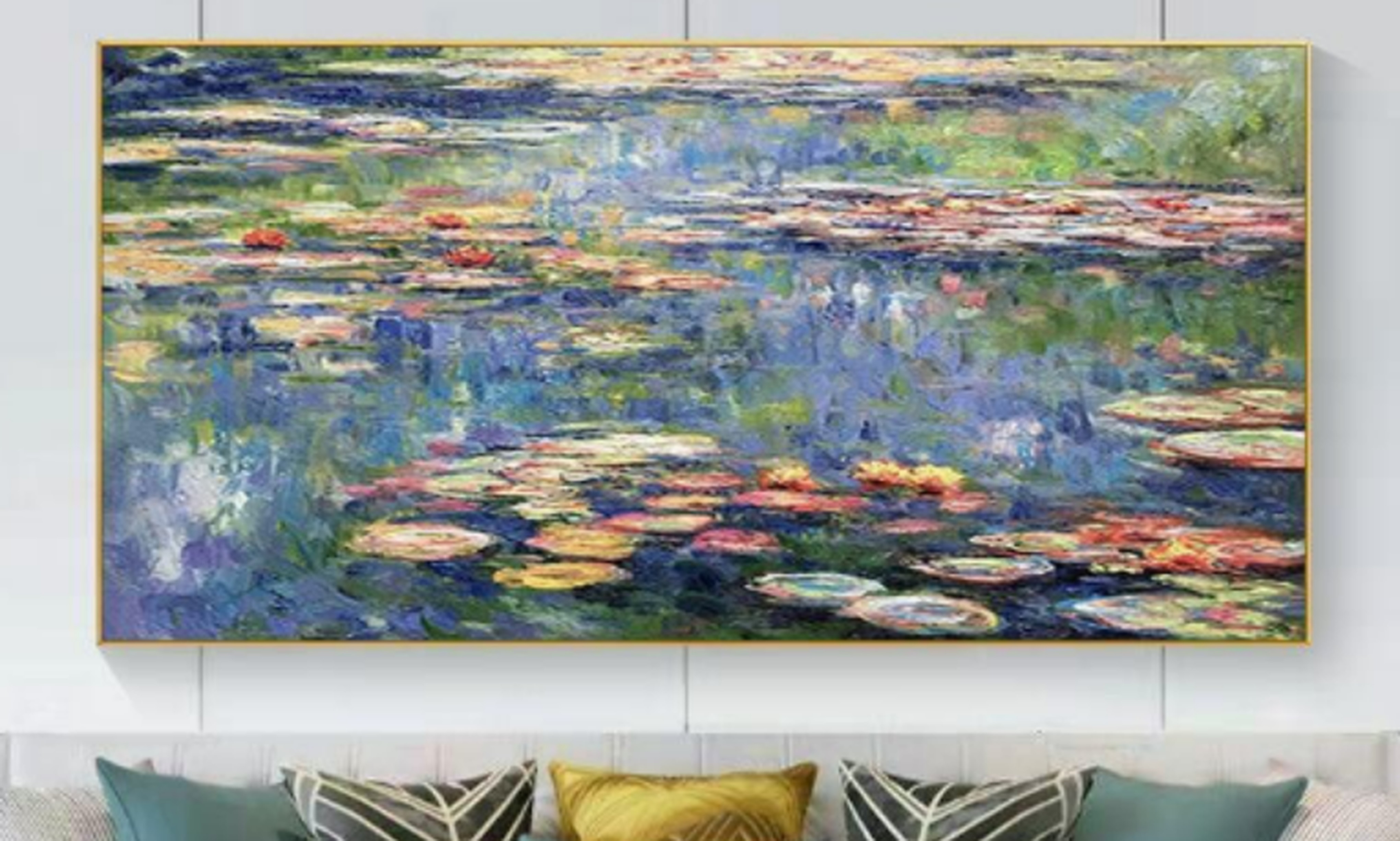 Water Lilies 1908 by Claude Monet Reproduction