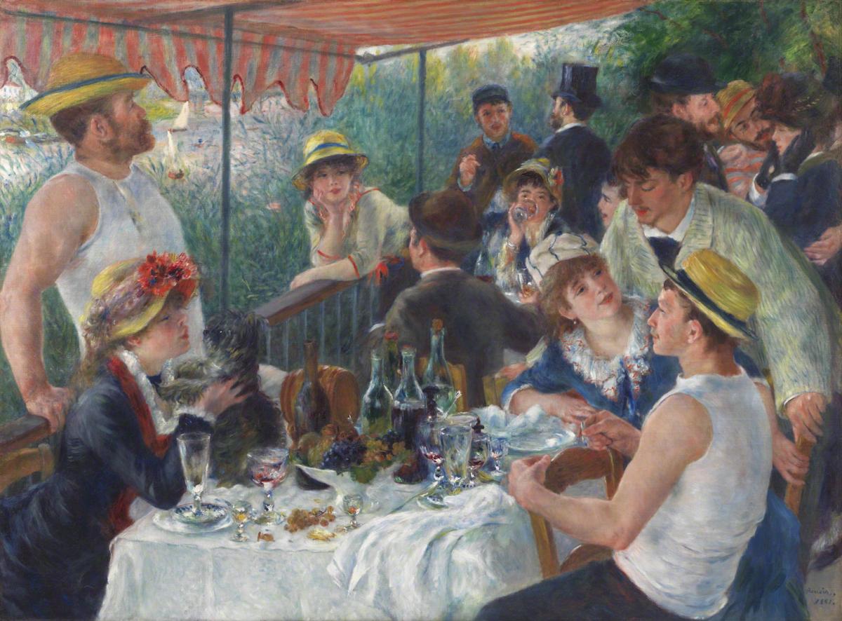 Luncheon of the Boating Party by Pierre-Auguste Renoir Reproduction