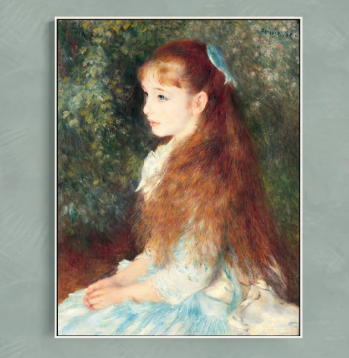 Portrait of Irène Cahen d'Anvers by Pierre-Auguste Renoir Reproduction