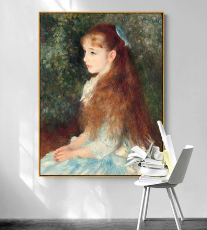Portrait of Irène Cahen d'Anvers by Pierre-Auguste Renoir Reproduction