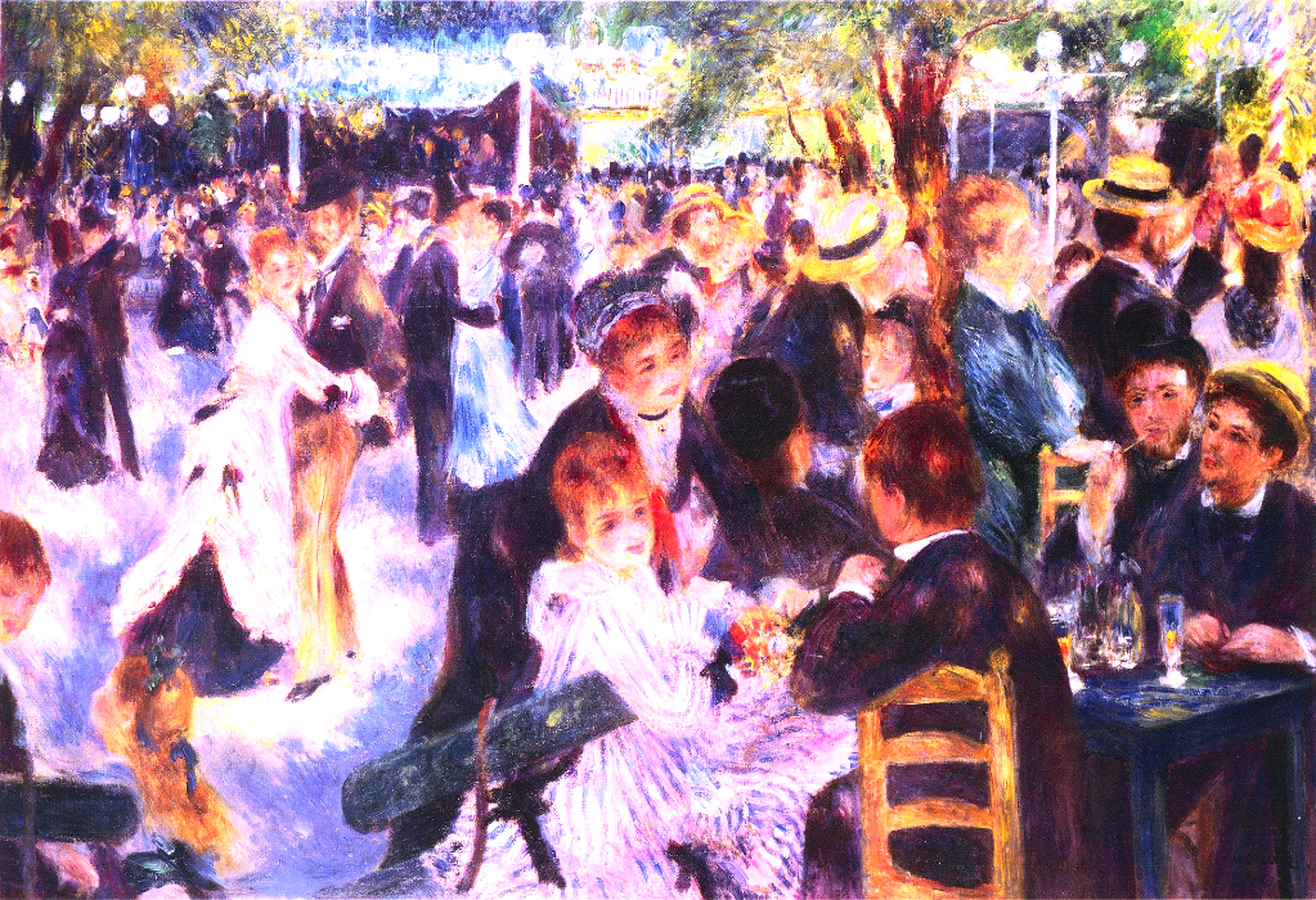 Bal du moulin de la Galette (Dance at Le moulin de la Galette) by Pierre-Auguste Renoir Reproduction