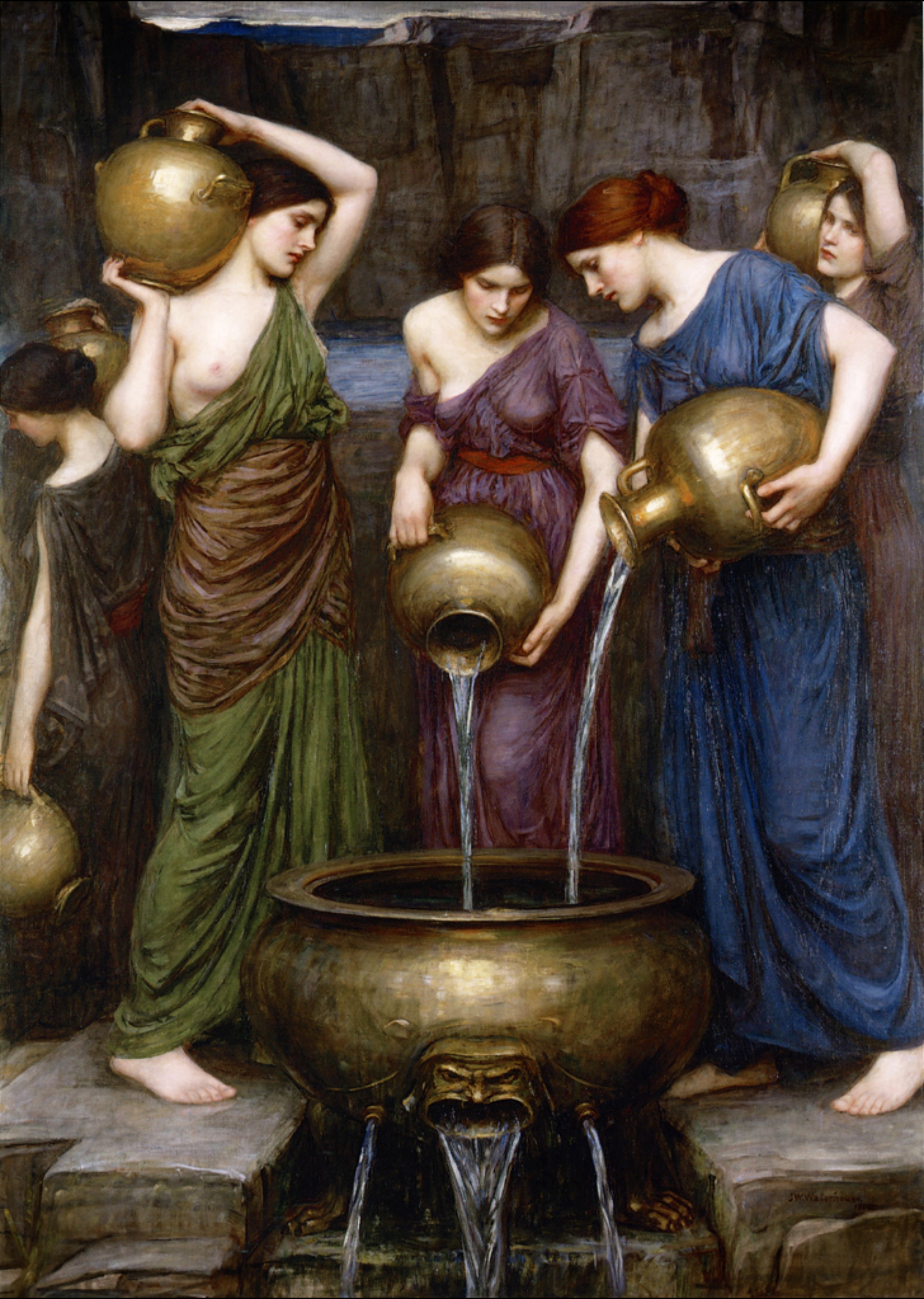 The Danaids (Danaïdes) by John William Waterhouse Reproduction
