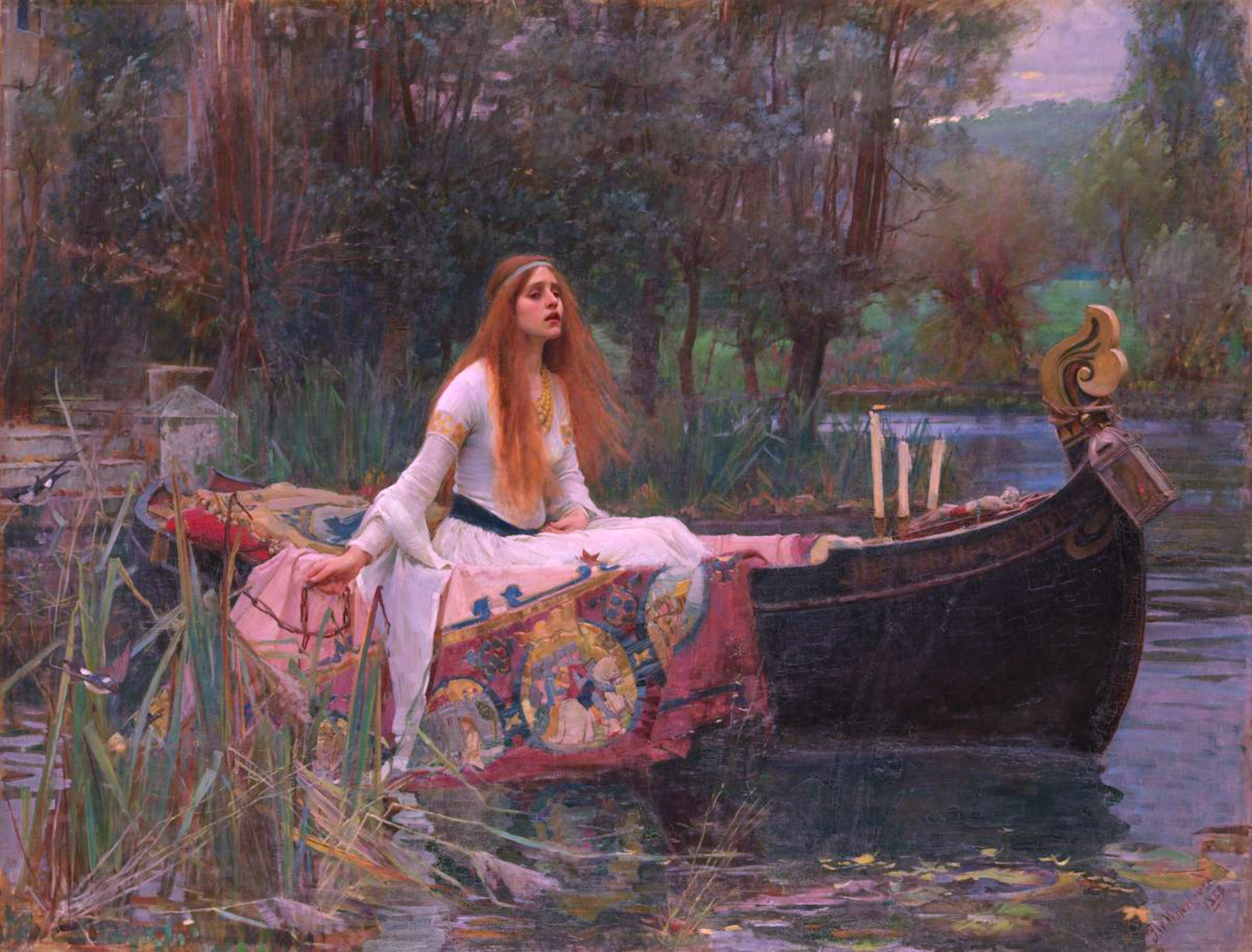 The Lady of Shalott by John William Waterhouse Reproduction