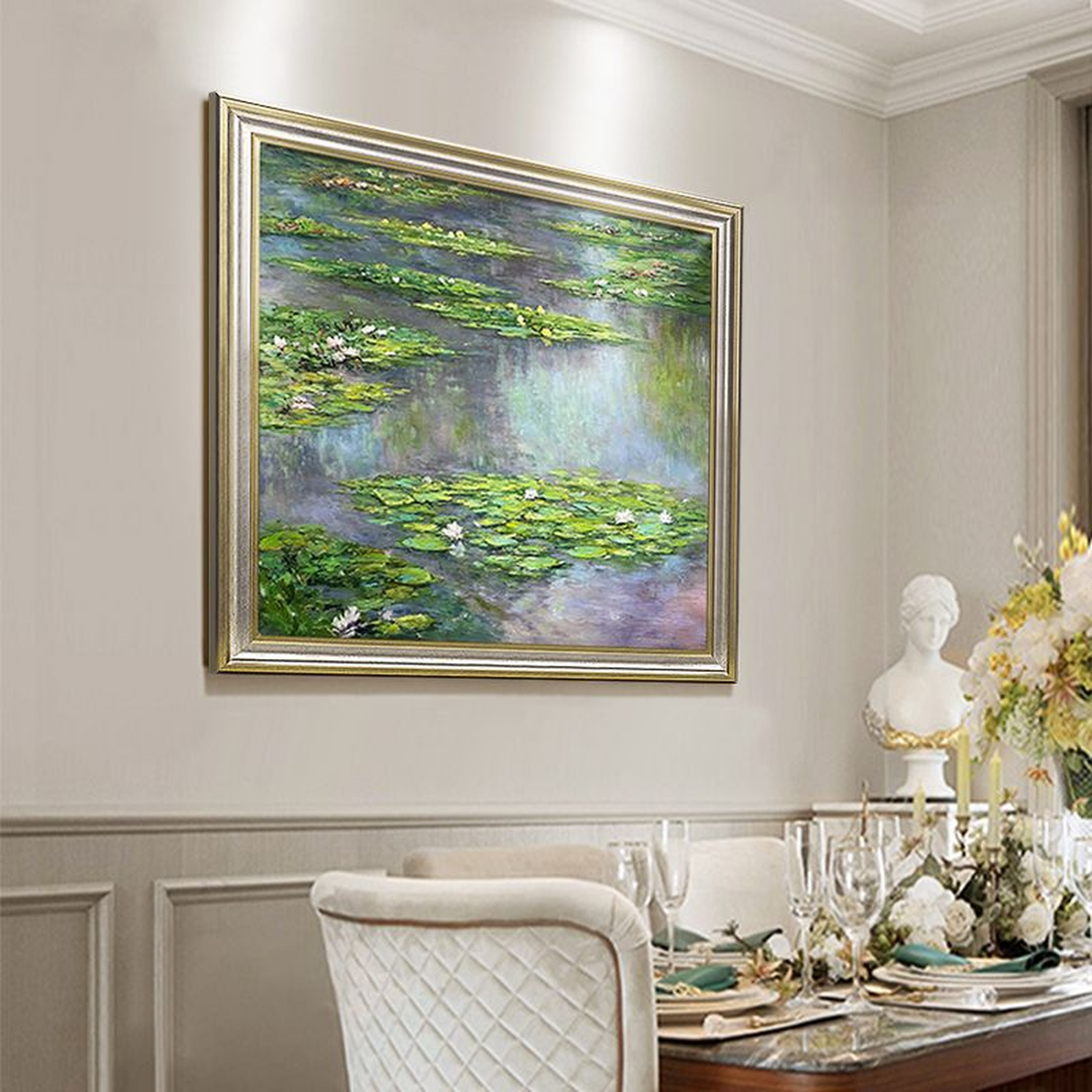 Water Lilies (Nymphéas) 1905 by Claude Monet Reproduction