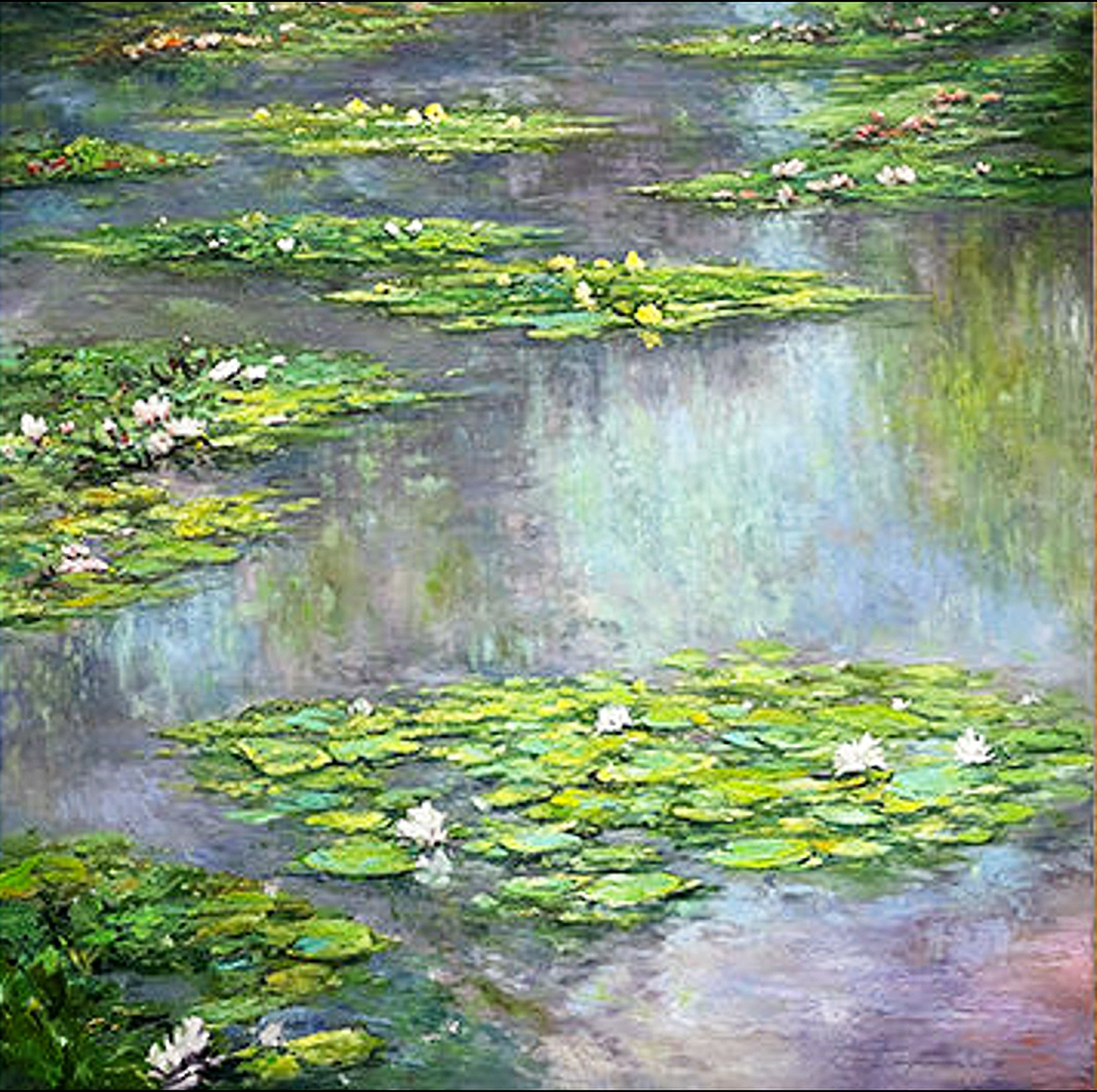 Water Lilies (Nymphéas) 1905 by Claude Monet Reproduction