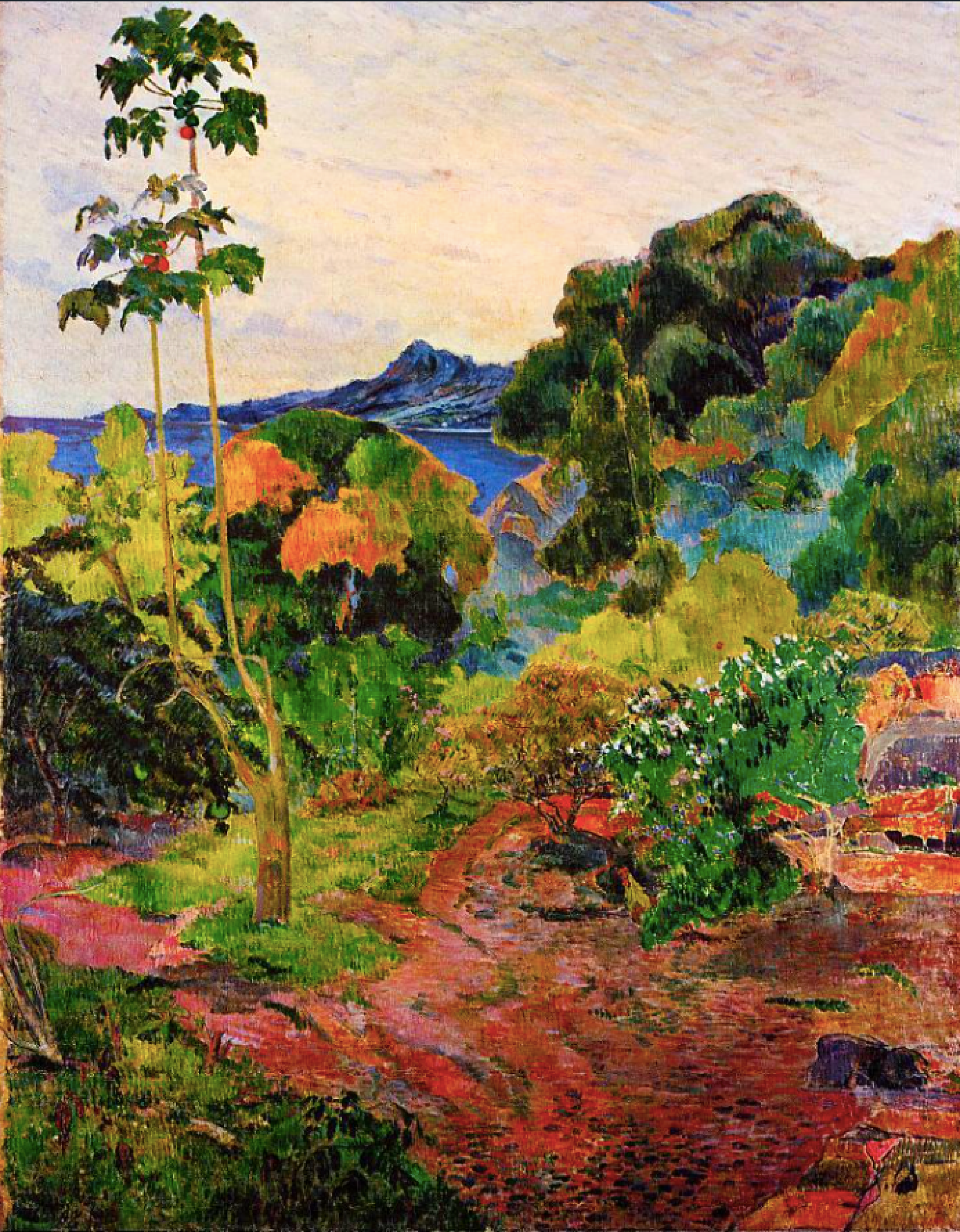Martinique Landscape (Tropical Vegetation) by Paul Gauguin Reproduction