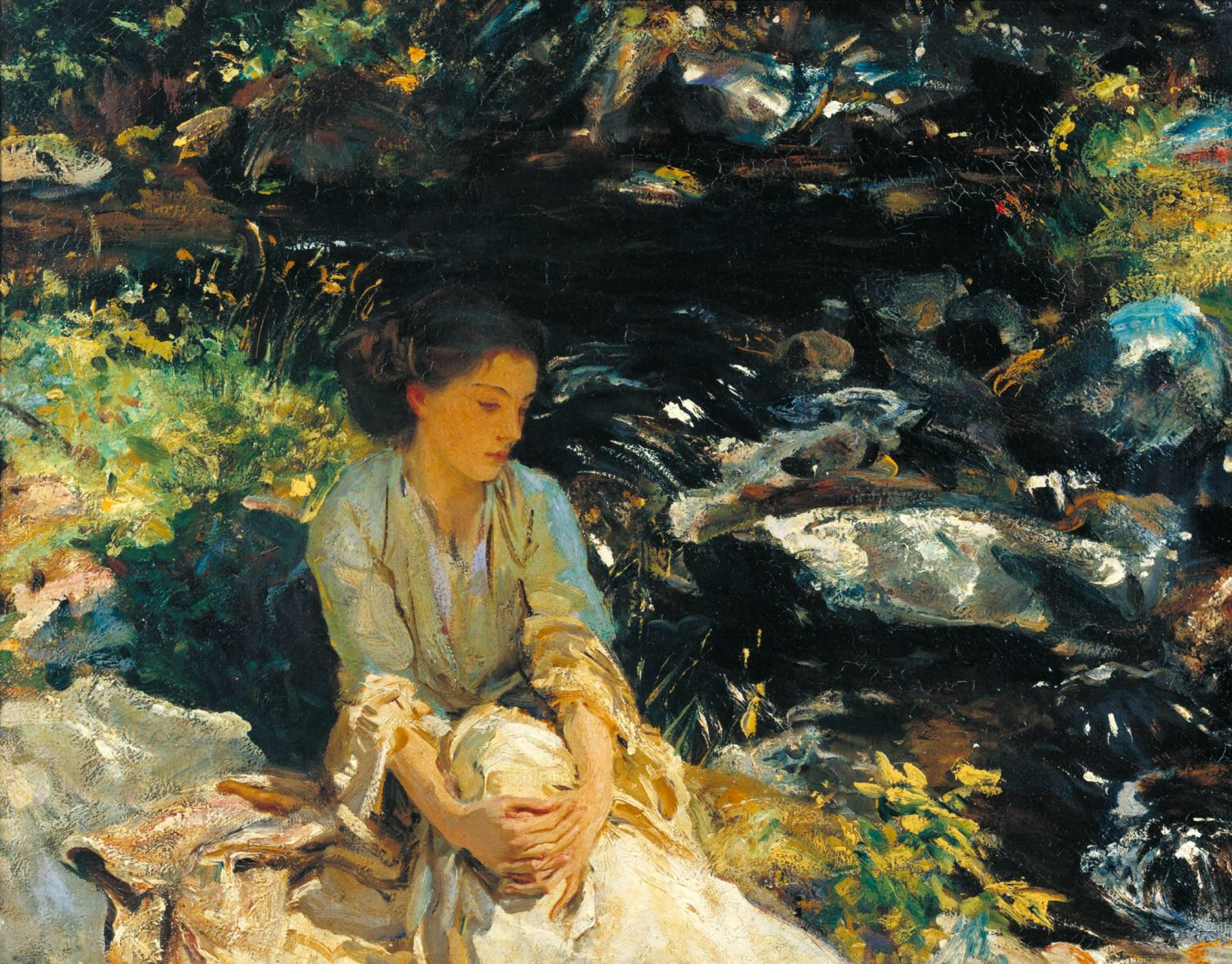 The Black Brook by John Singer Sargent Reproduction