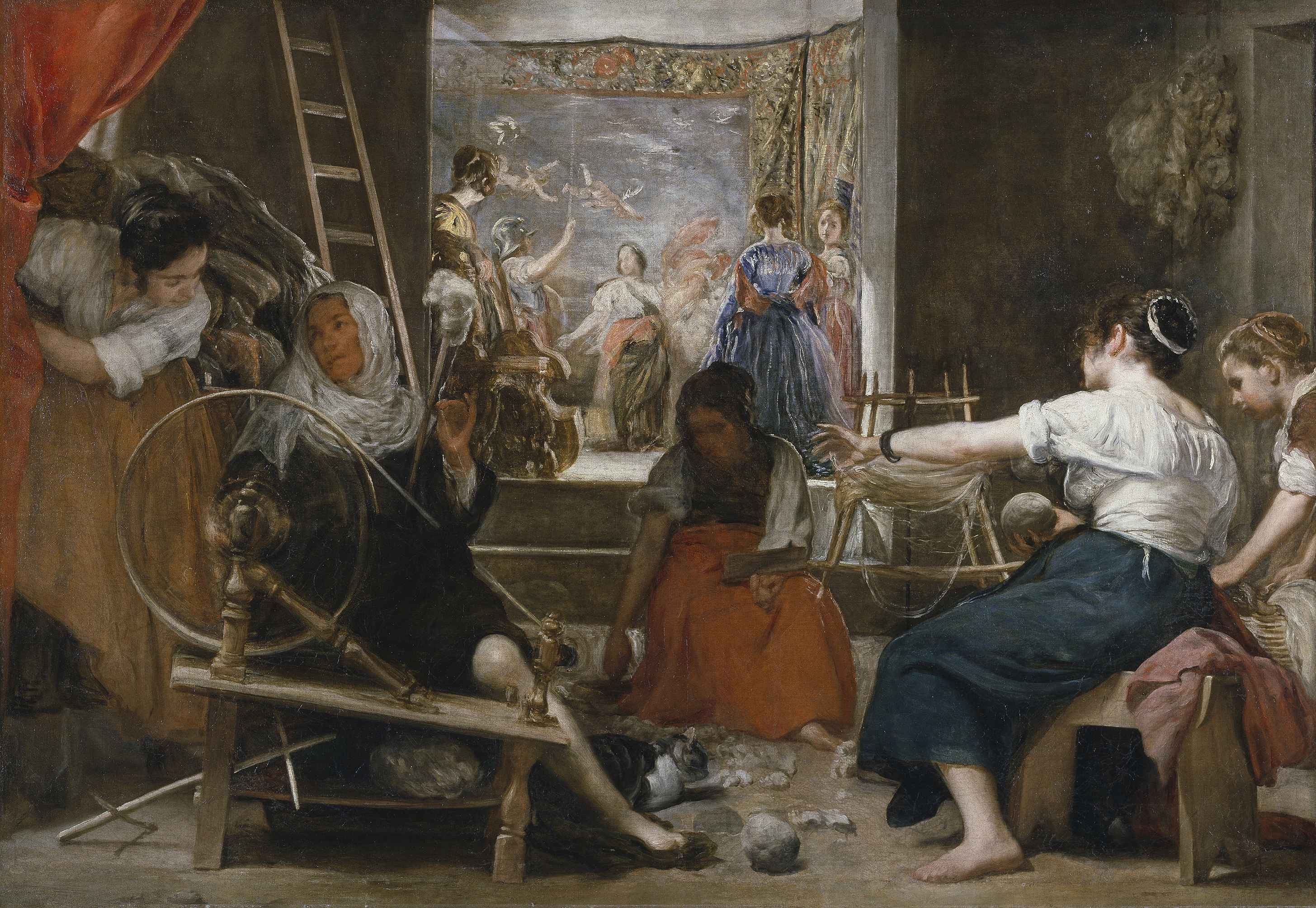 Las Hilanderas (The Spinners) by Diego Velázquez Reproduction