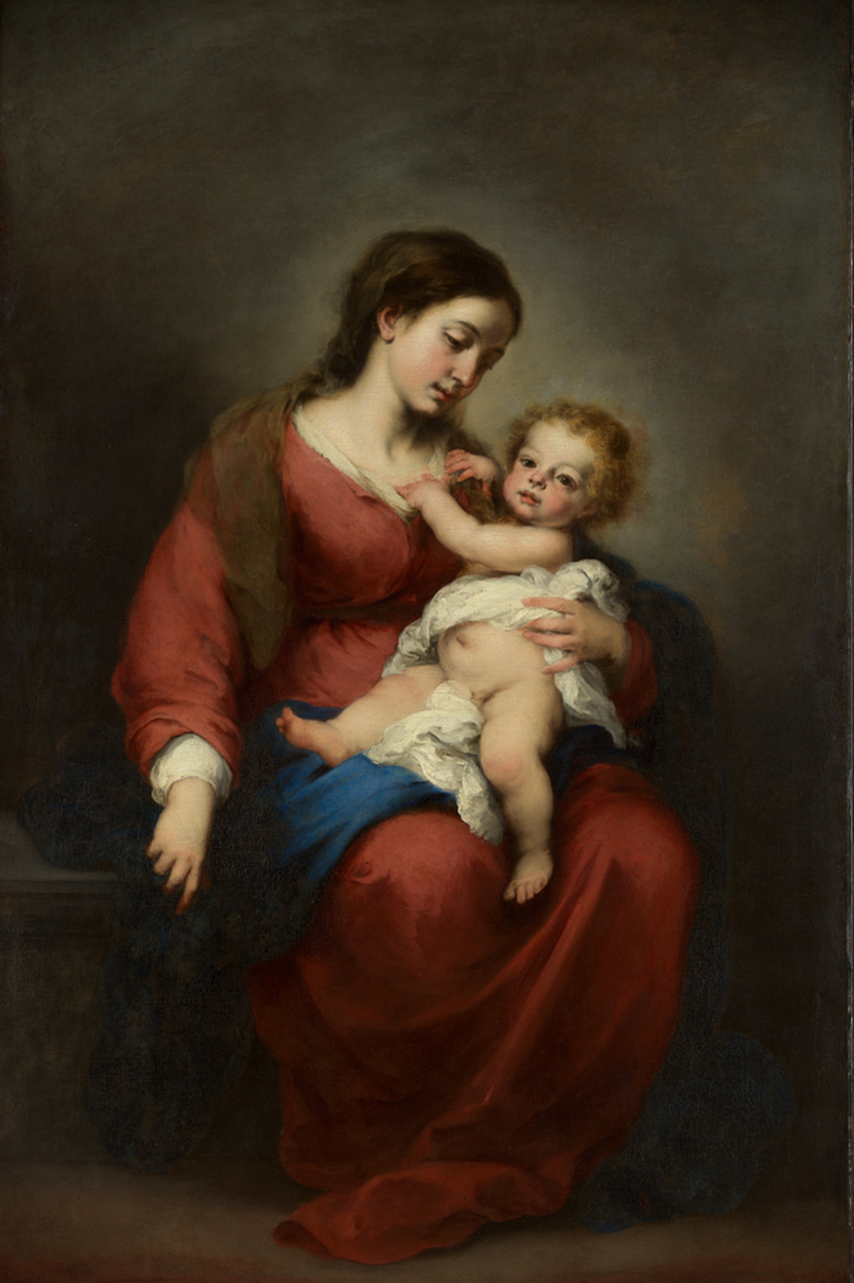 Virgin and Child by Bartolomé Esteban Murillo Reproduction