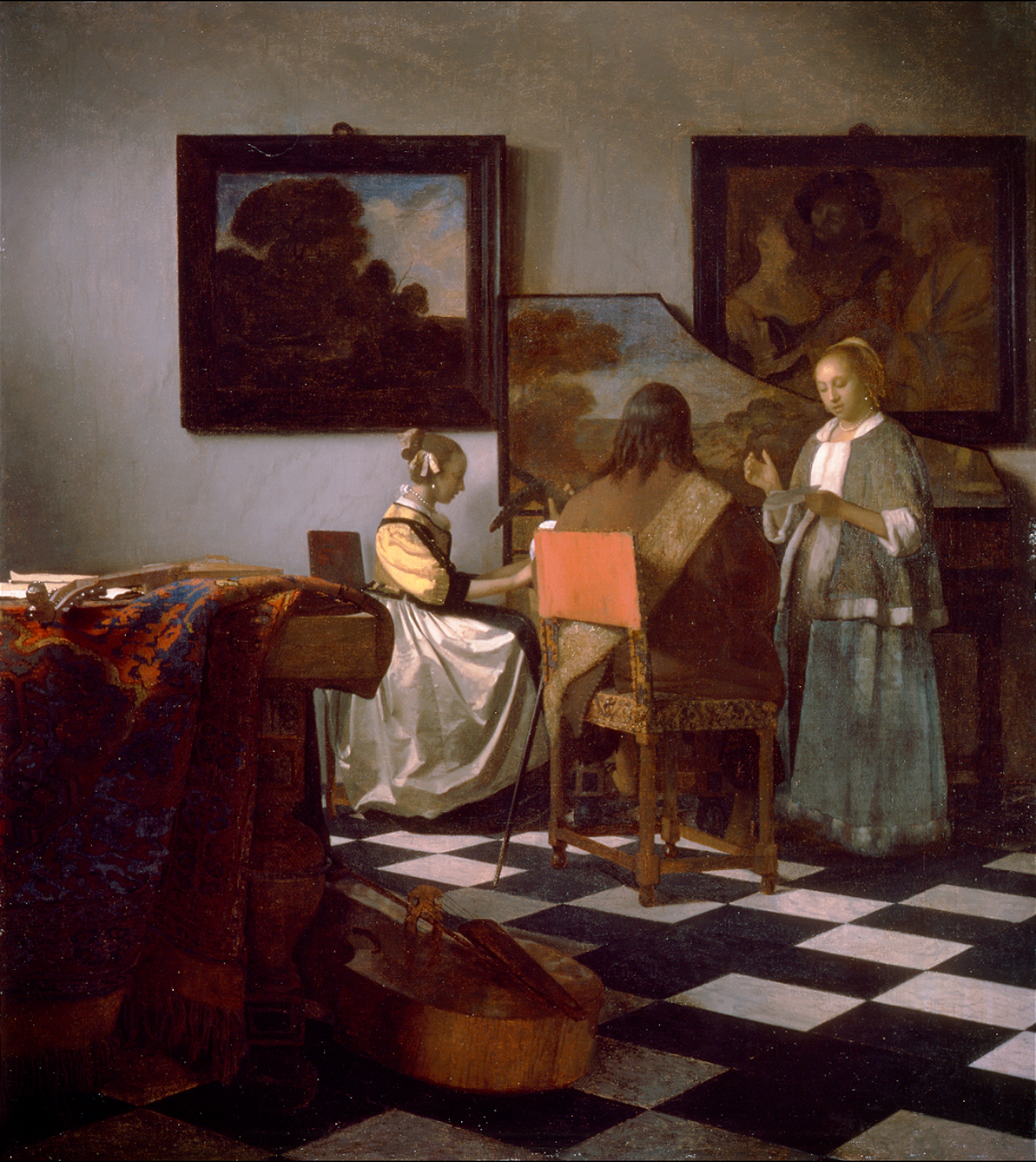 The Concert by Johannes Vermeer Reproduction