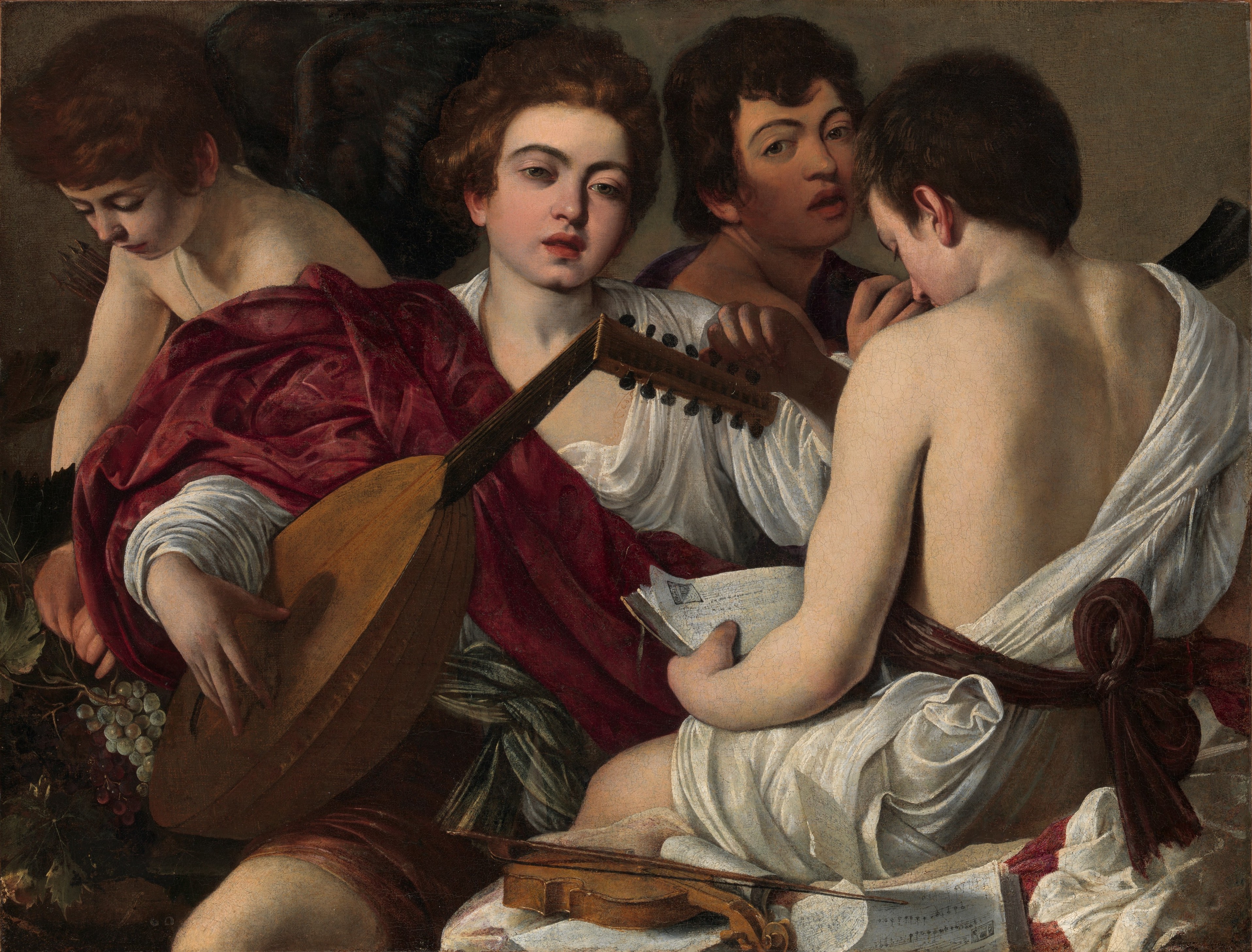 The Musicians by Caravaggio reproduction