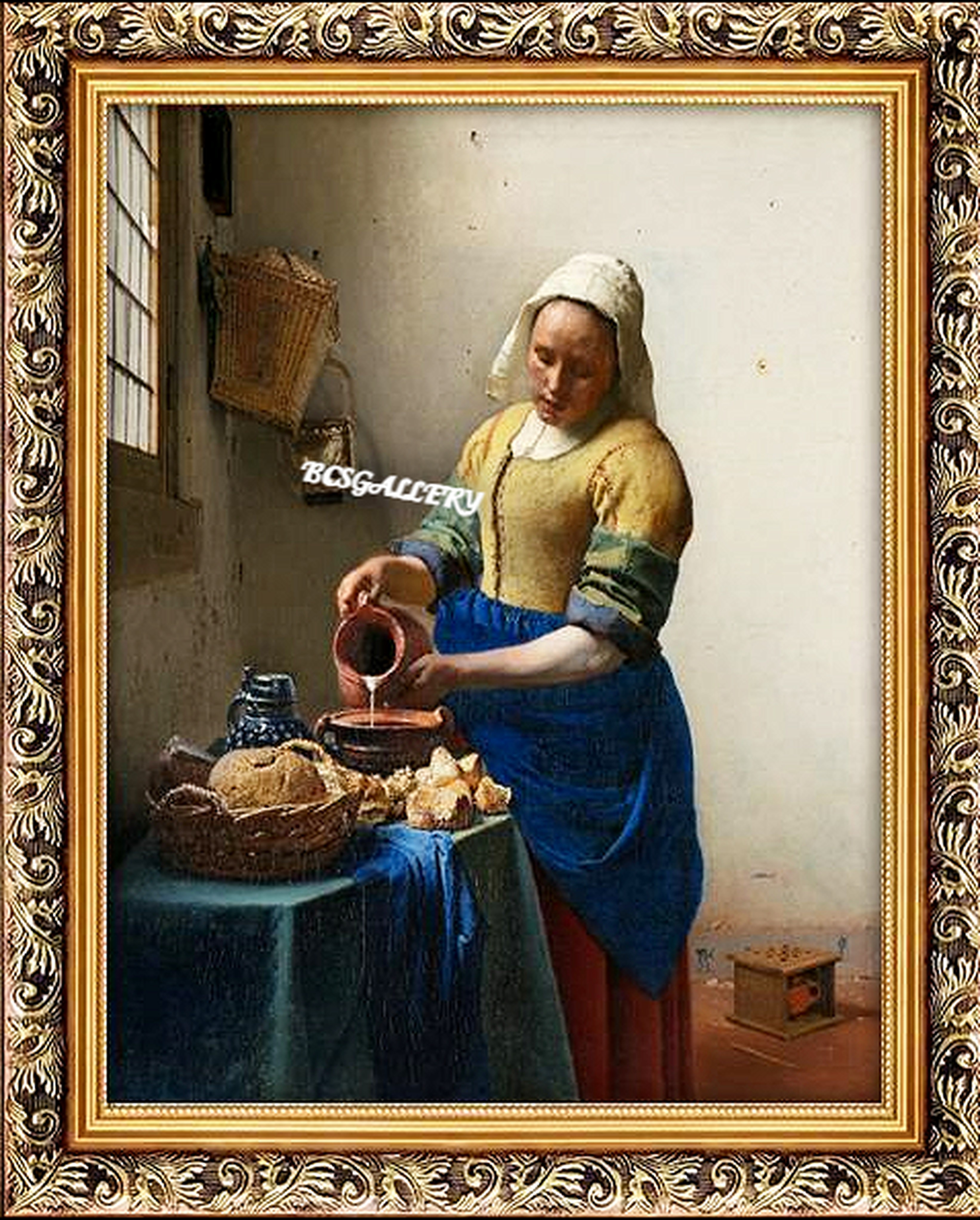 The Milkmaid by Johannes Vermeer Reproduction