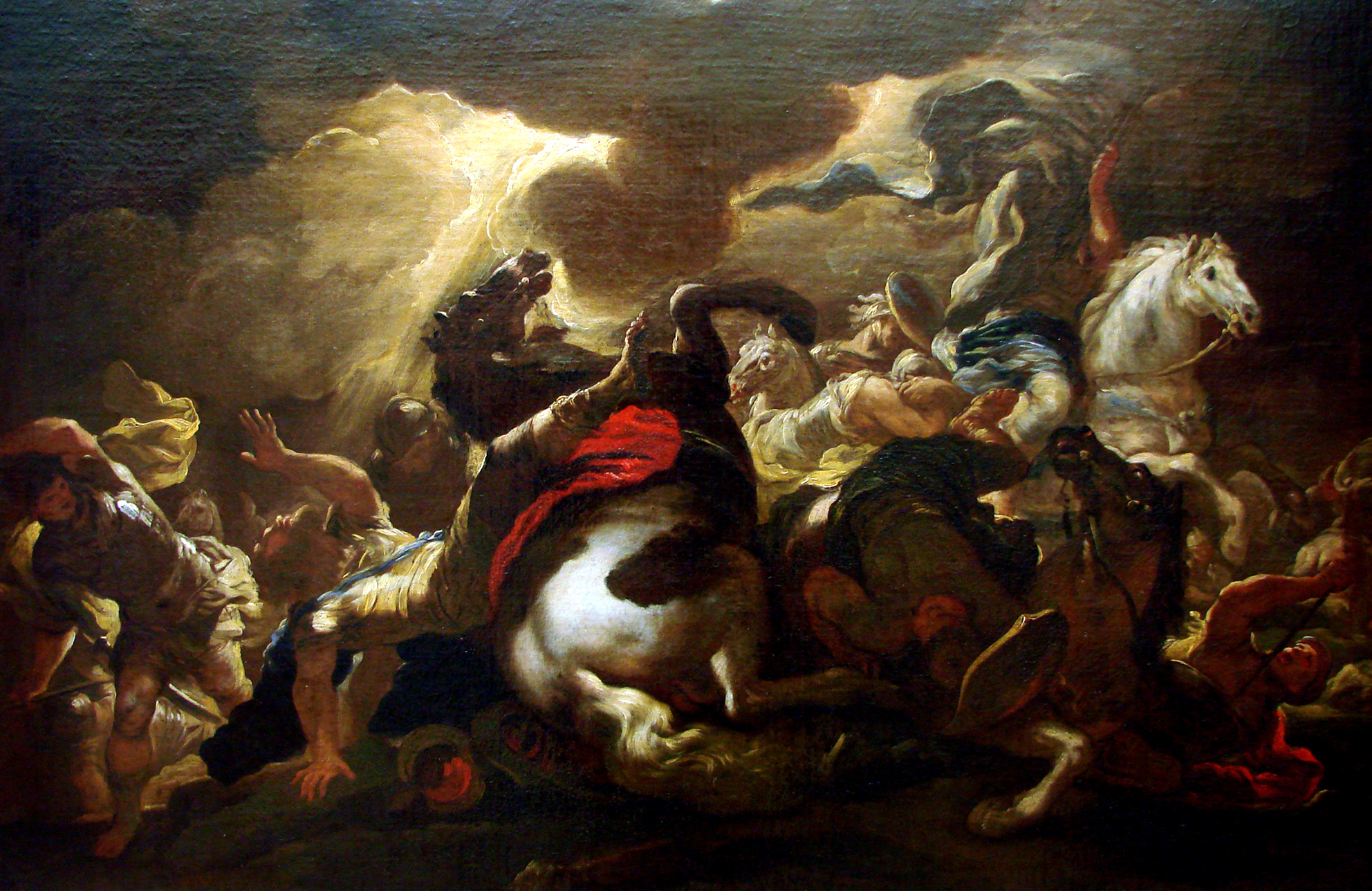 The Conversion of Saint Paul by Luca Giordano Reproduction