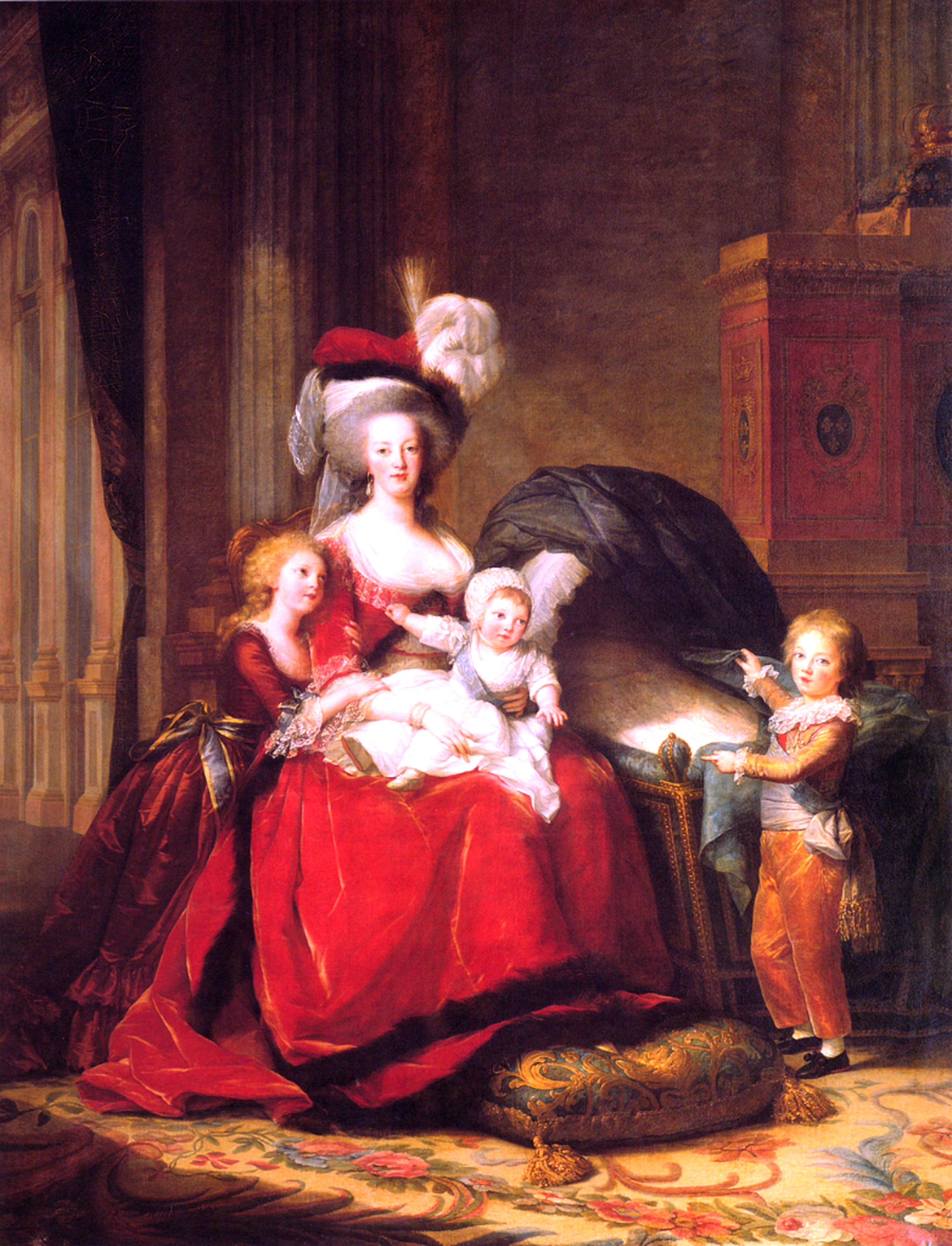  Marie Antoinette and her Children by Élisabeth Vigée Le Brun Reproduction