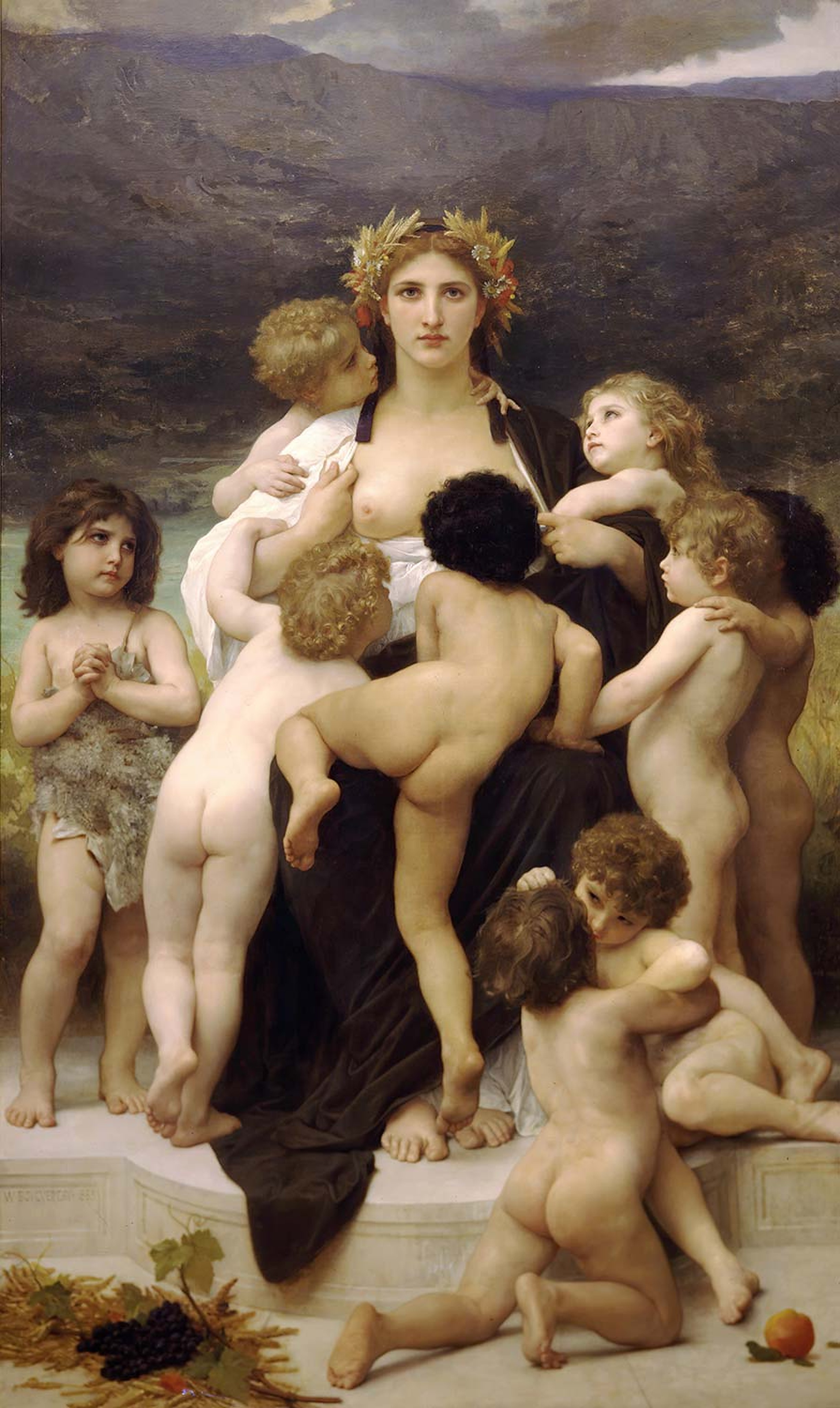 The Motherland by William-Adolphe Bouguereau Reproduction