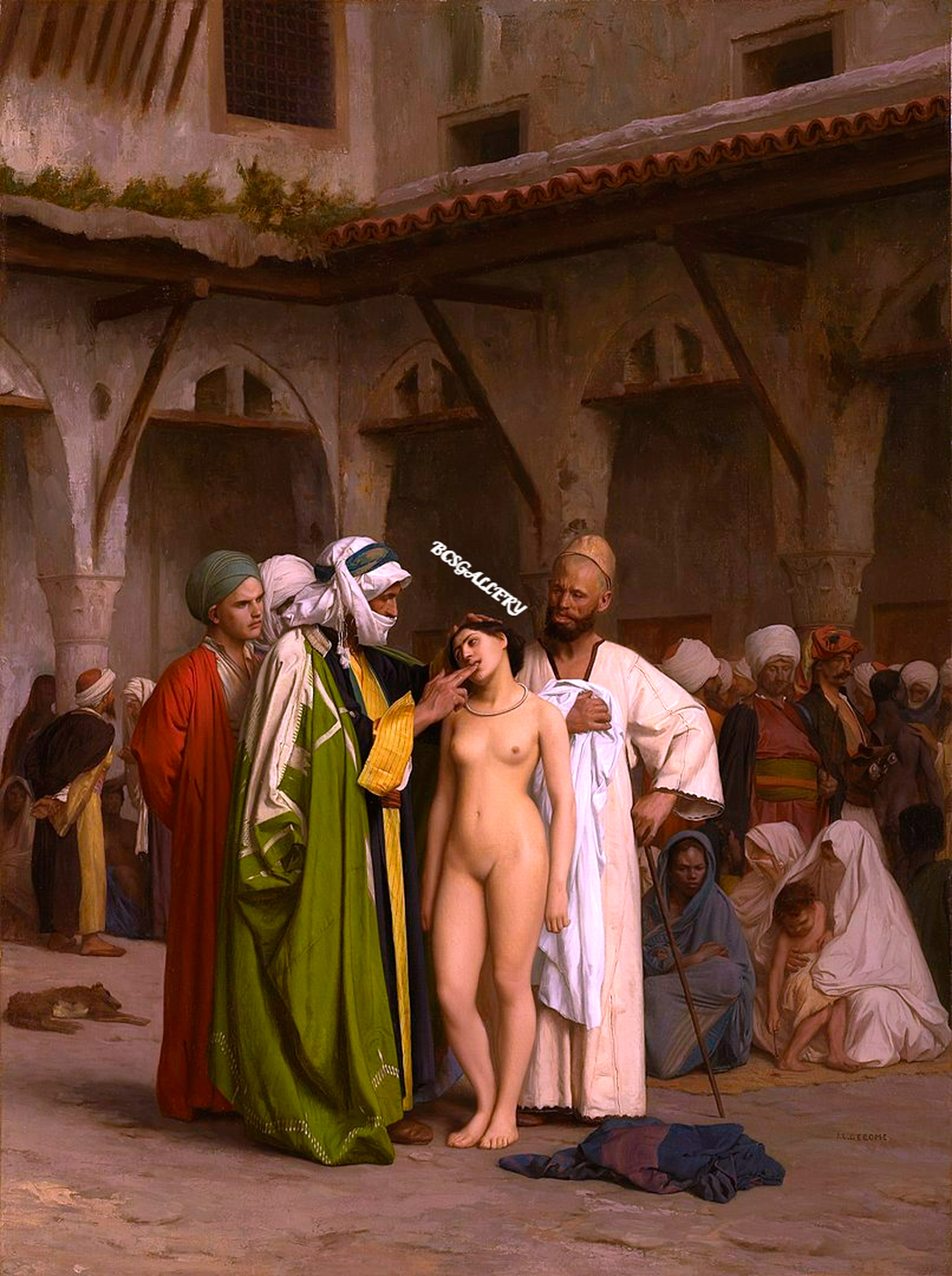 The Slave Market (Le Marché d'esclaves) by Jean-Léon Gérôme Reproduction