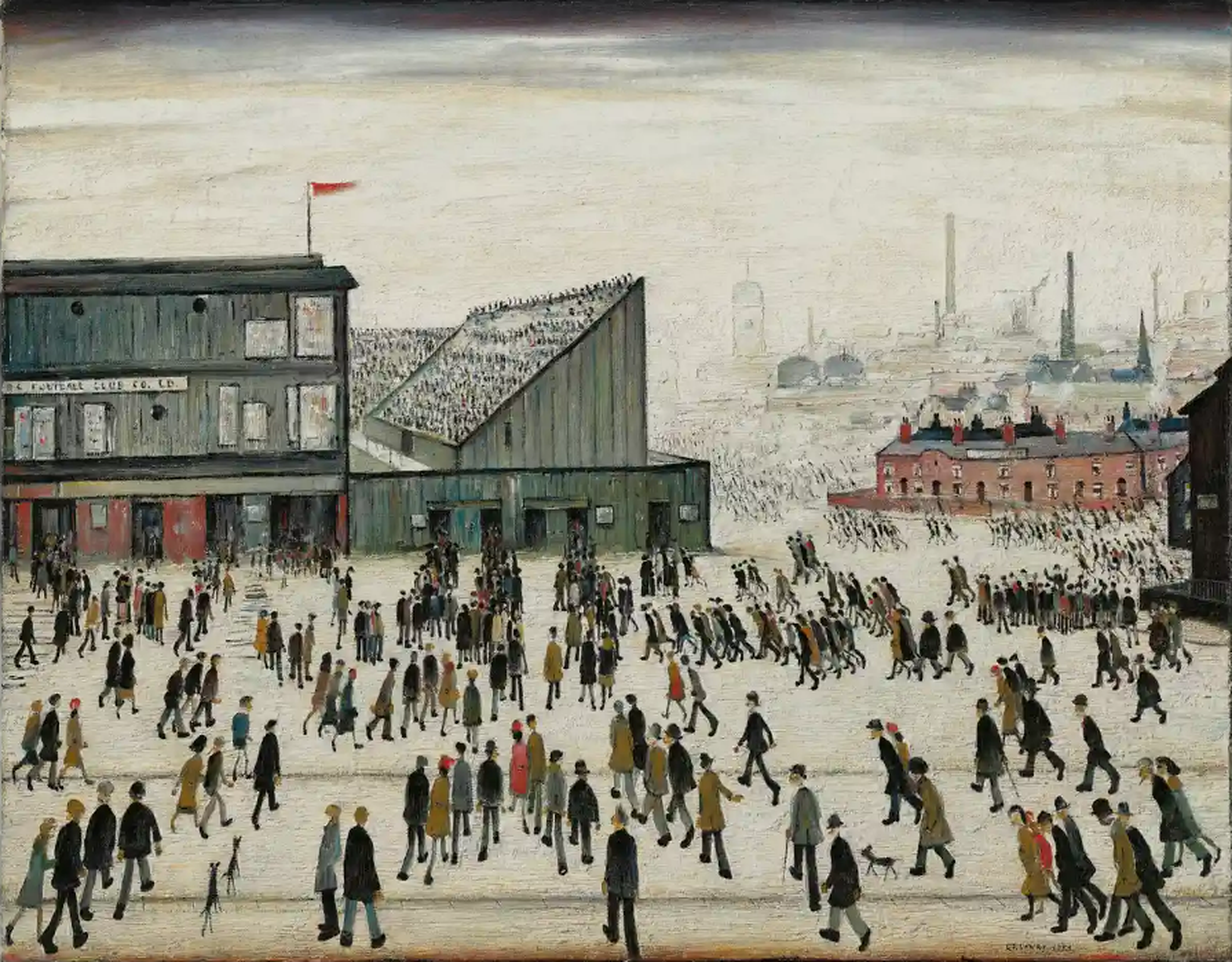 Going to the Match by L.S. Lowry Reproduction