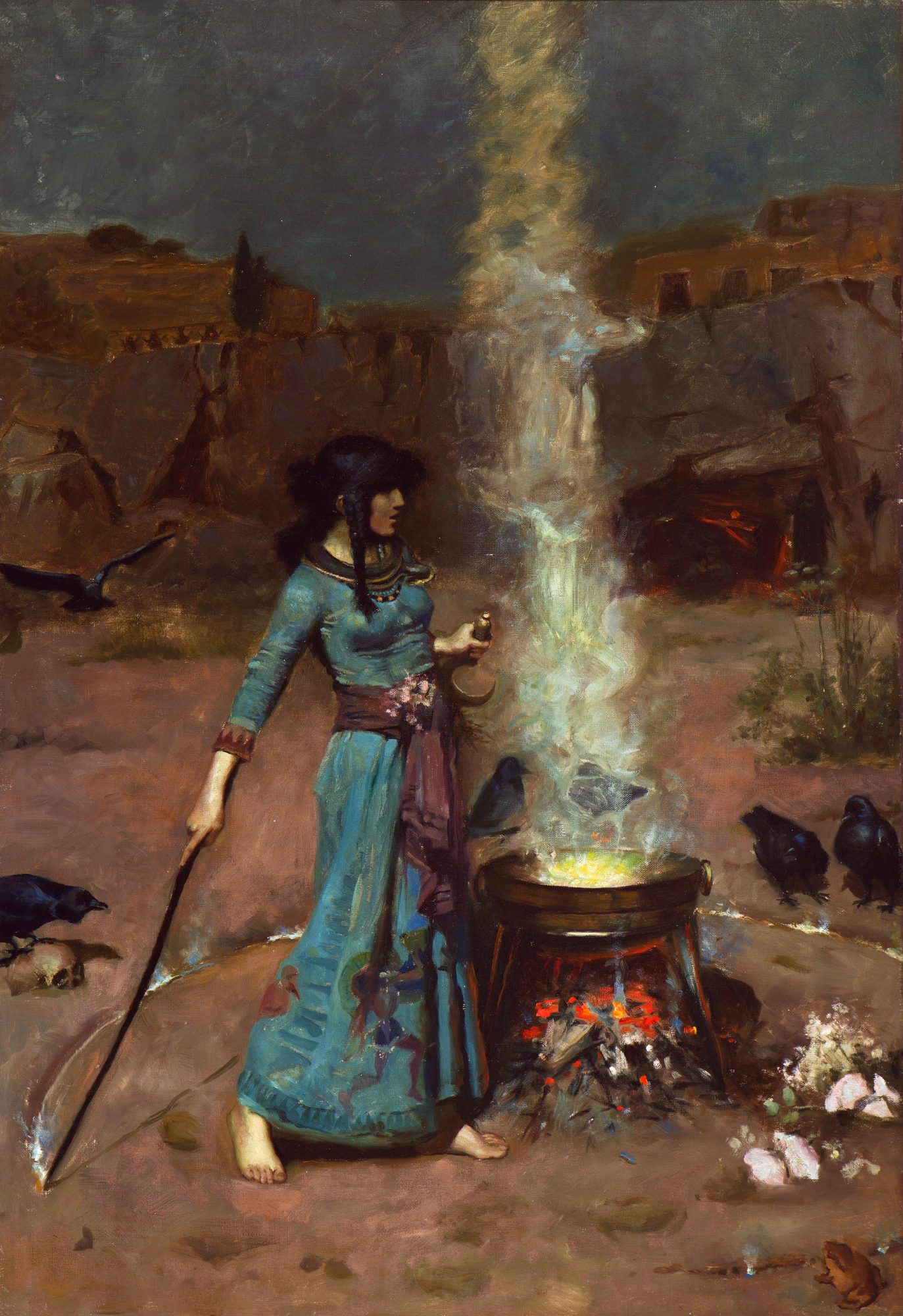 The Magic Circle by John William Waterhouse Reproduction