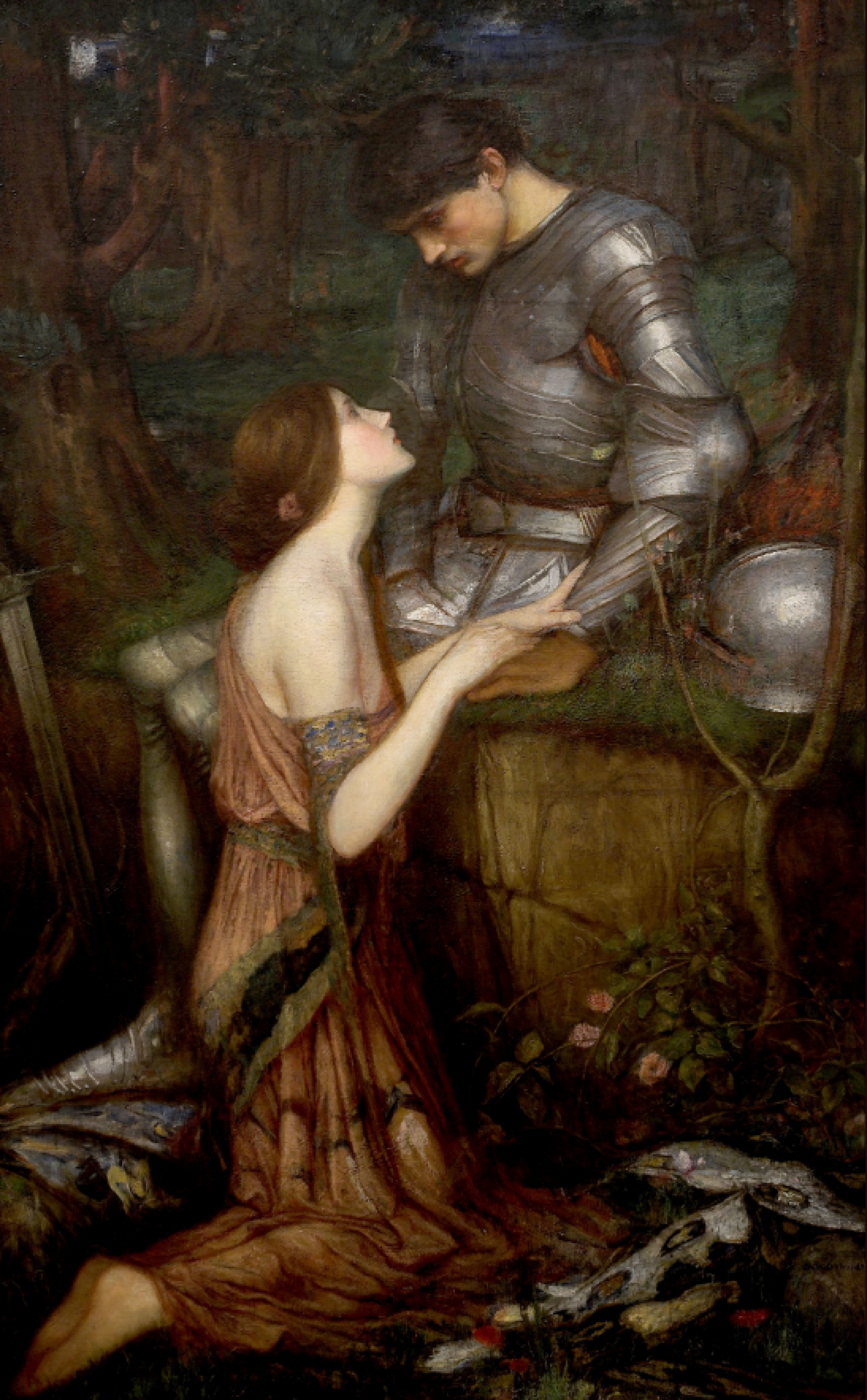 Lamia and the Soldier by John William Waterhouse Reproduction