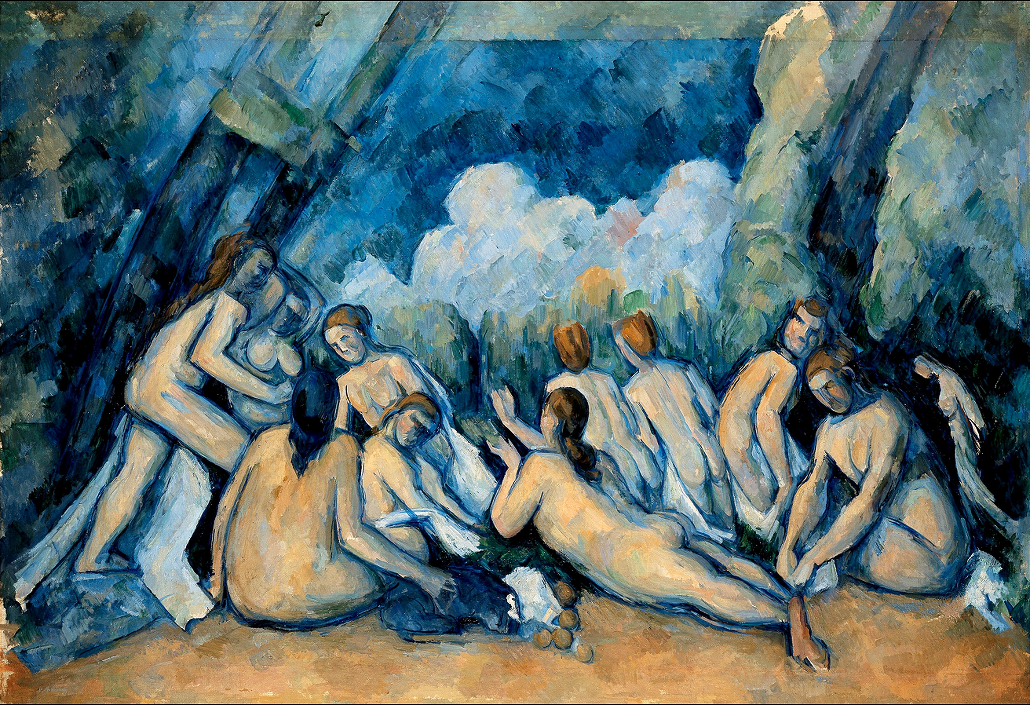  Les Grandes Baigneuses (Bathers) by Paul Cézanne Reproduction