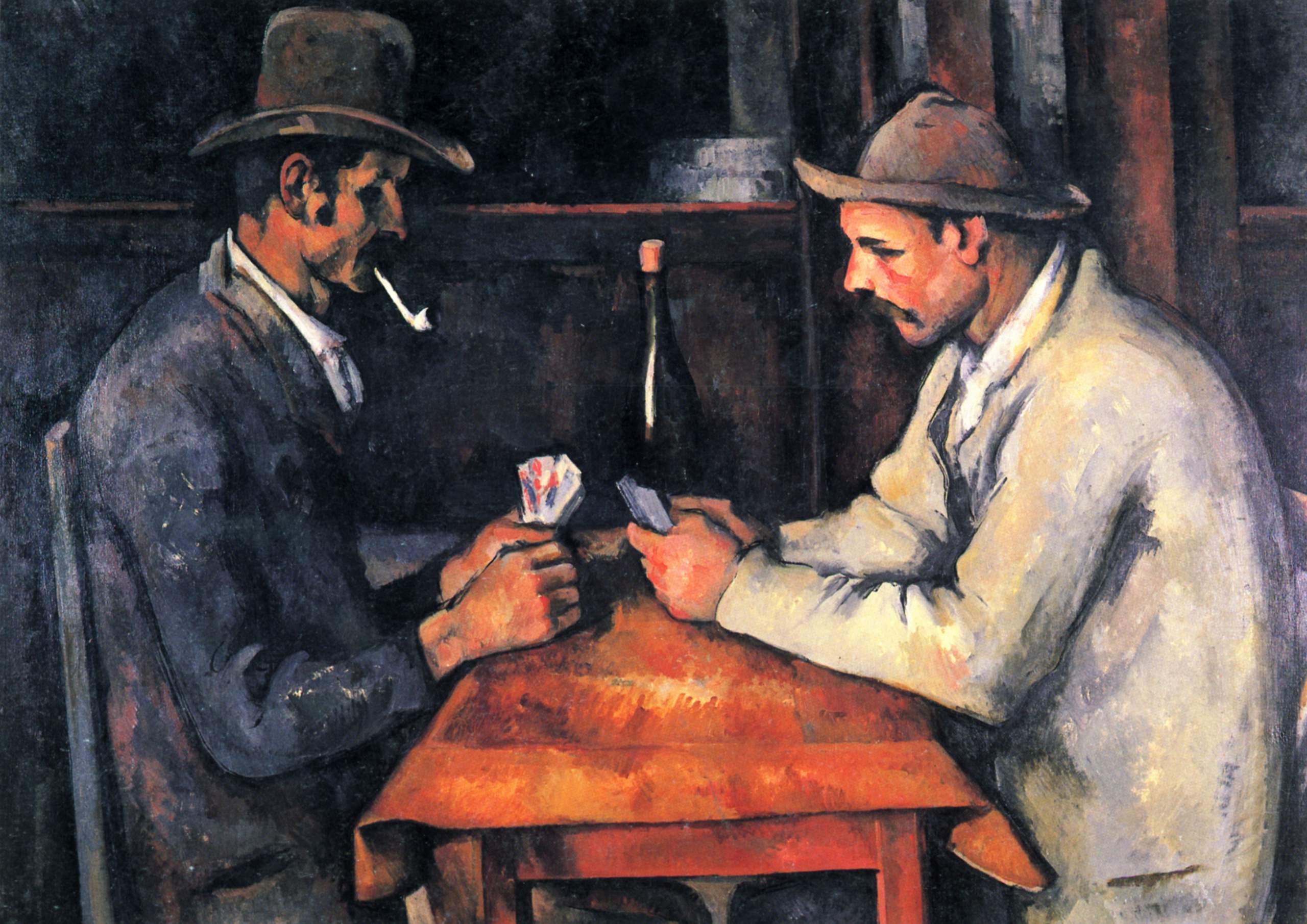 The Card Players by Paul Cézanne Reproduction