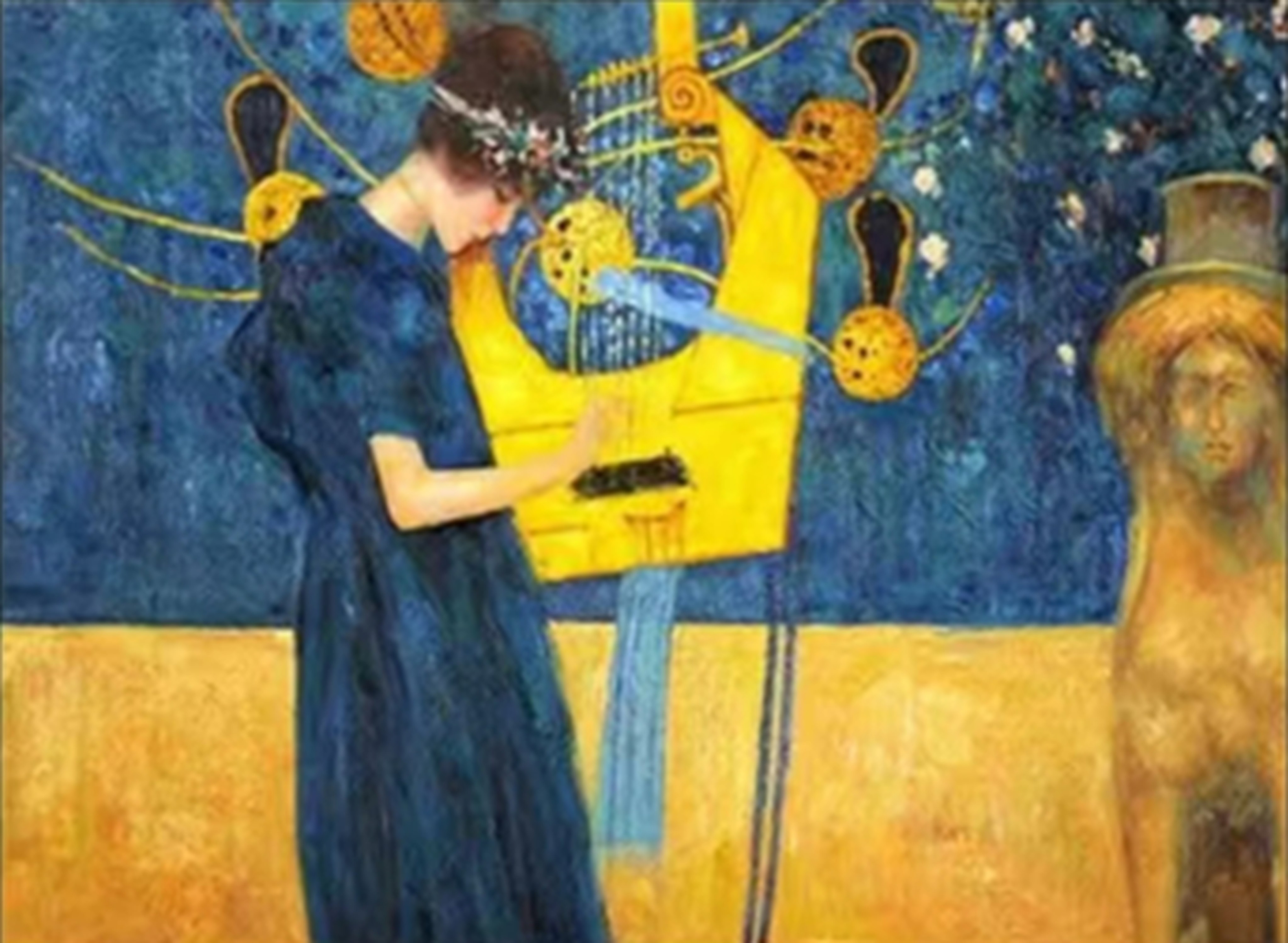 Music by Gustav Klimt reproduction