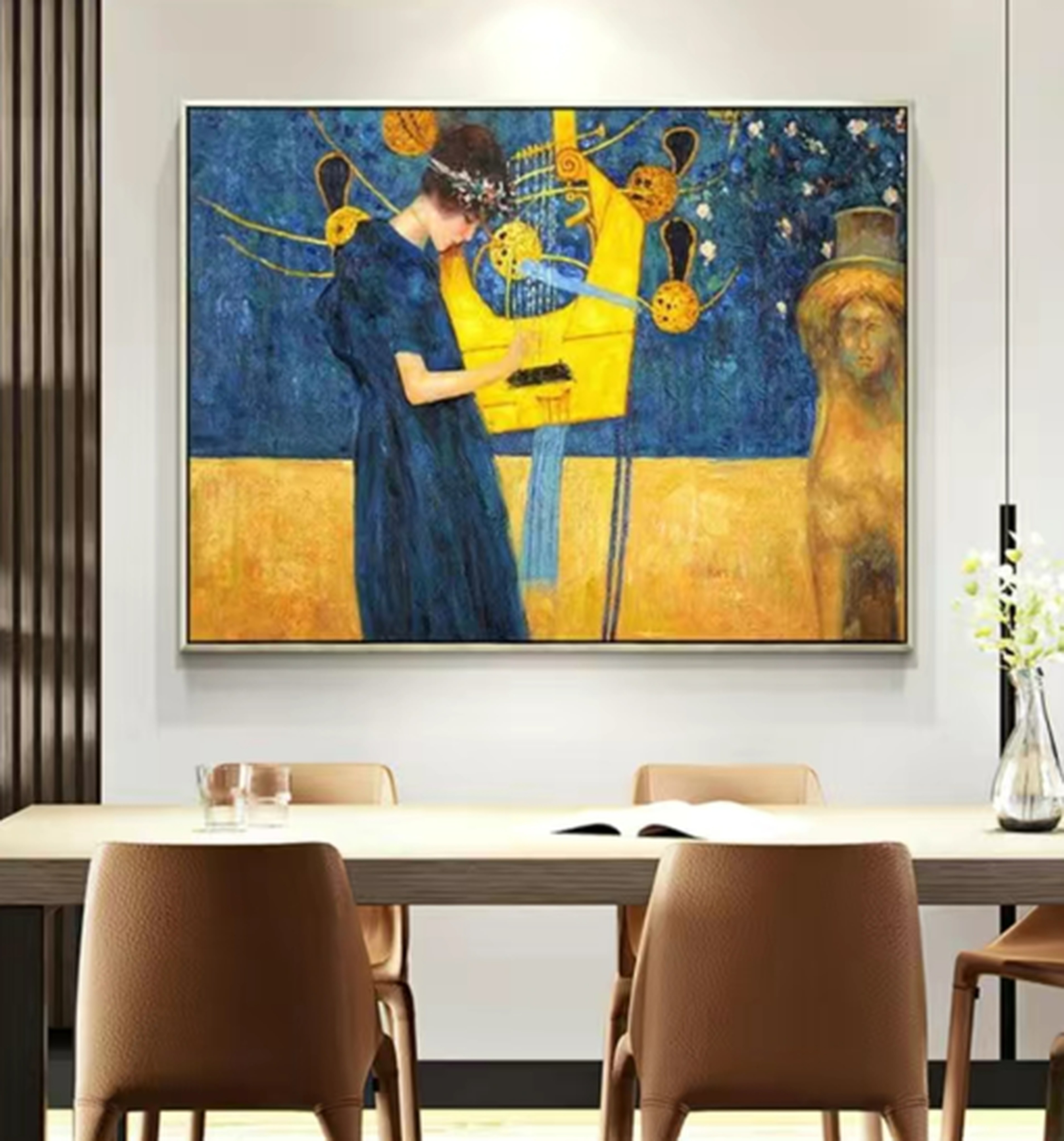 Music by Gustav Klimt reproduction