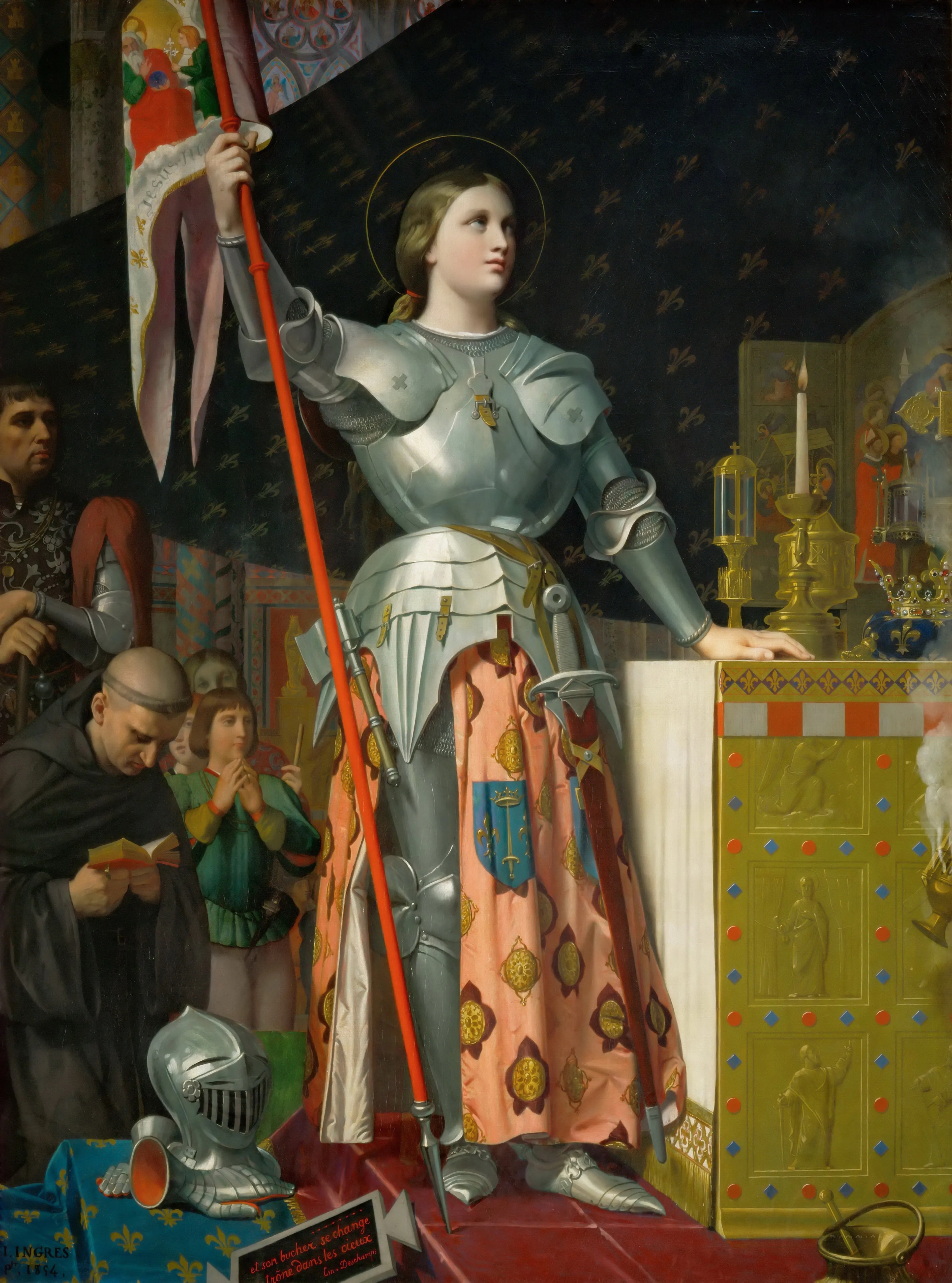 Joan of Arc at the Coronation of Charles VII 1854 by Jean-Auguste-Dominique Ingres Reproduction