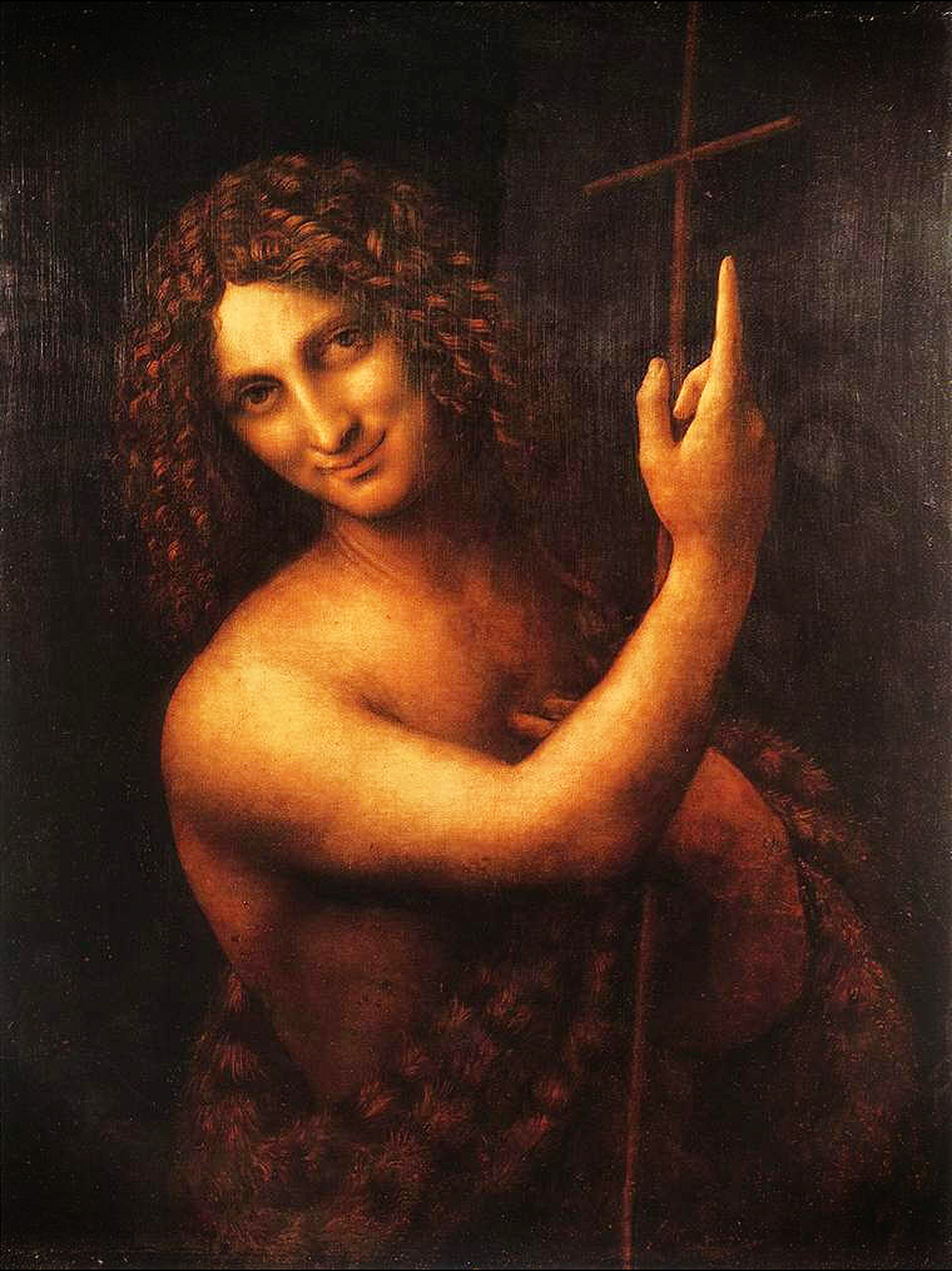 Saint John the Baptist by Leonardo da Vinci Reproduction