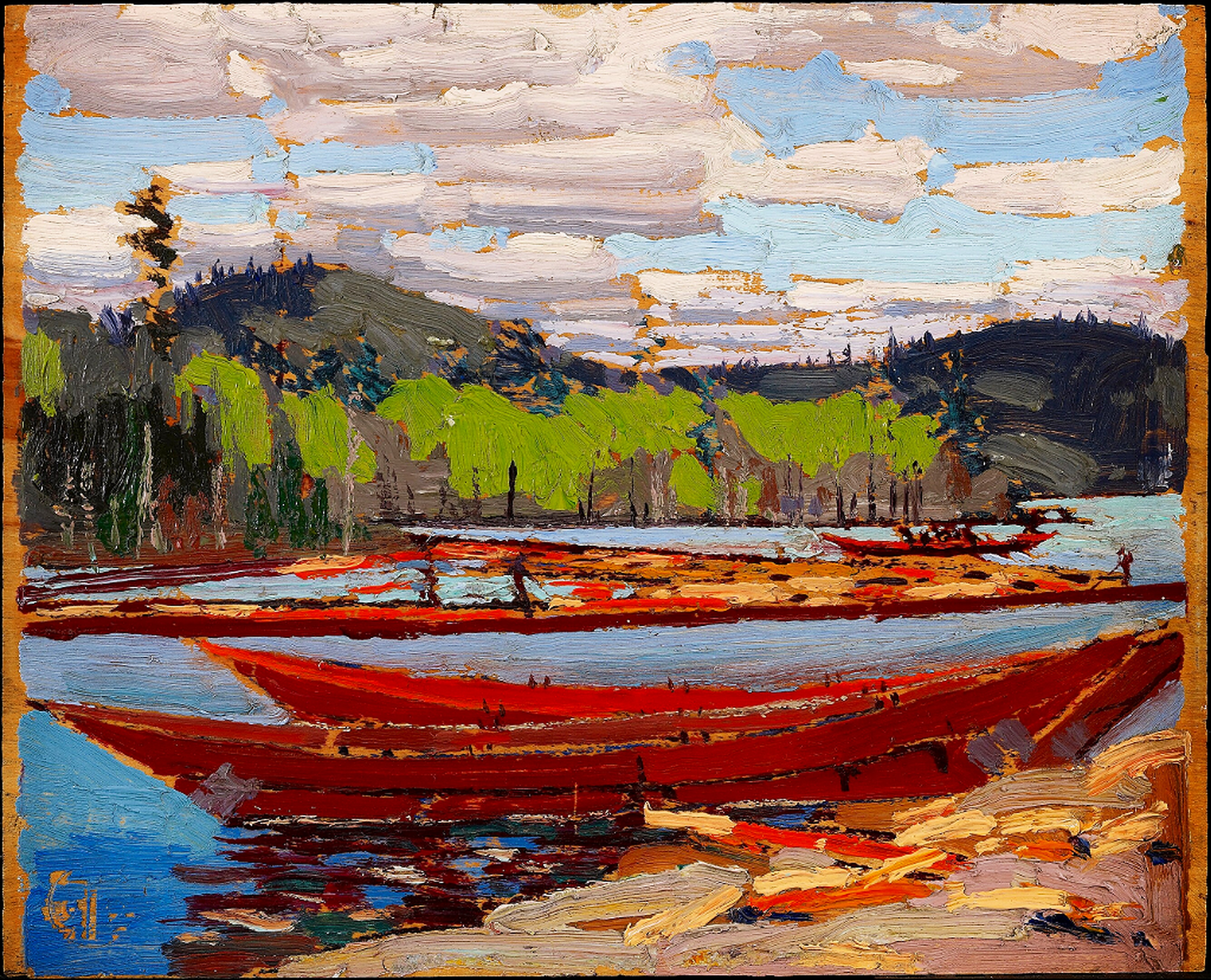 Bateaux 1916 by Tom Thomson Reproduction