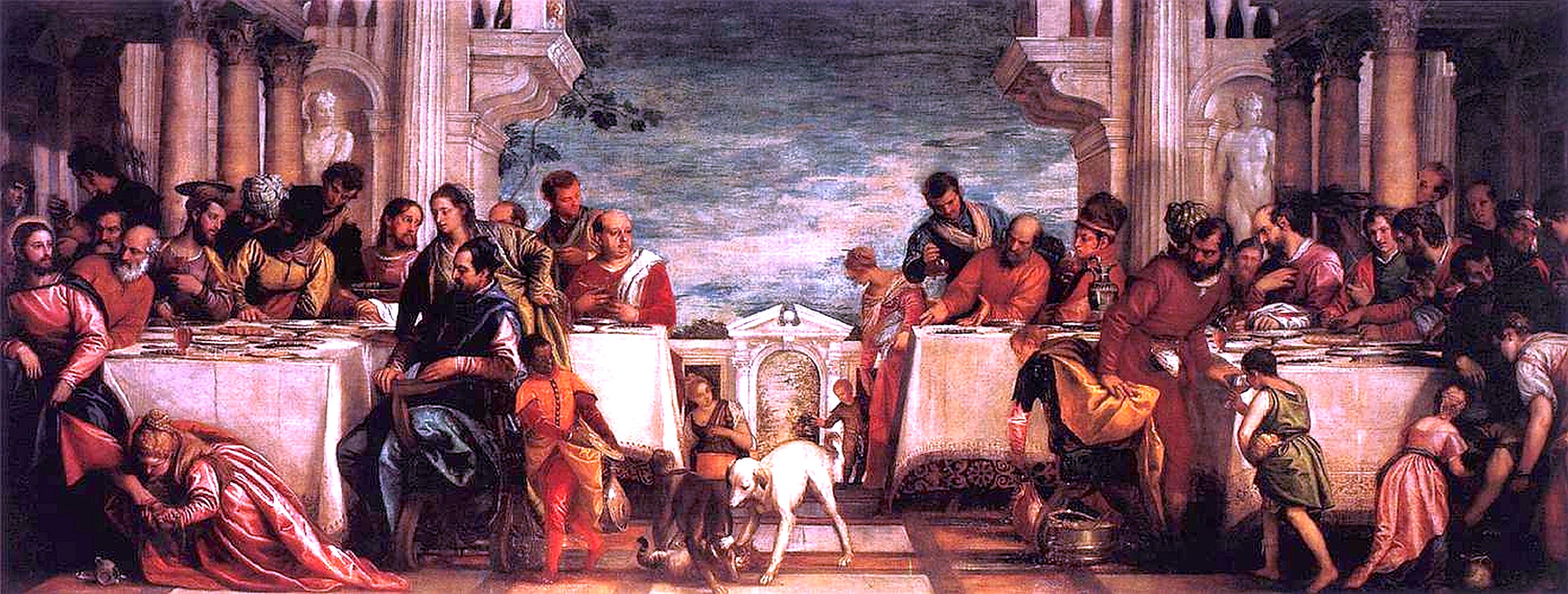 The Feast in the House of Simon the Pharisee 1570 by Paolo Veronese Reproduction