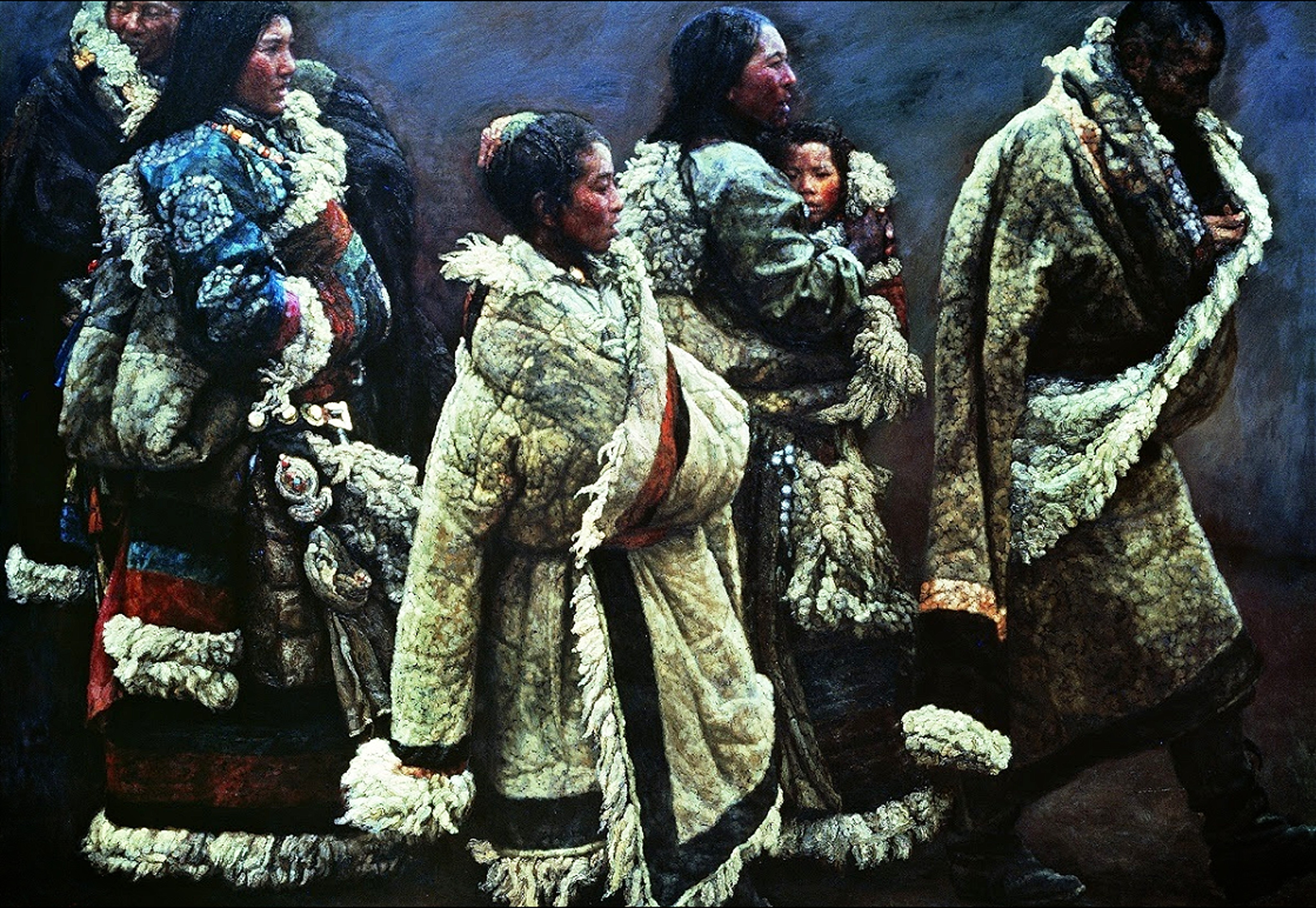 Upland Wind (1994) by Chen Yifei Reproduction