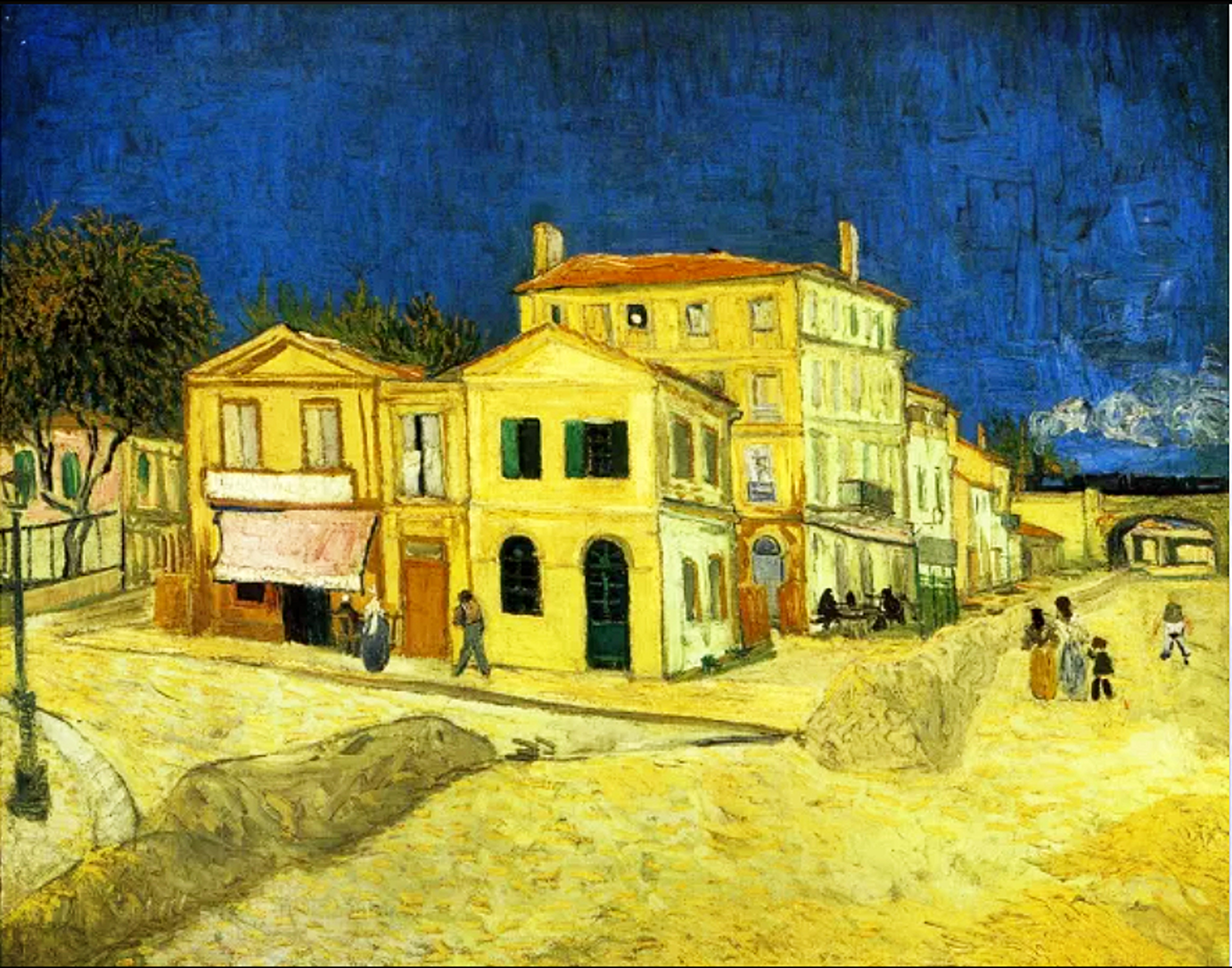 The Street (The Yellow House) 1888 by Vincent Van Gogh Reproduction