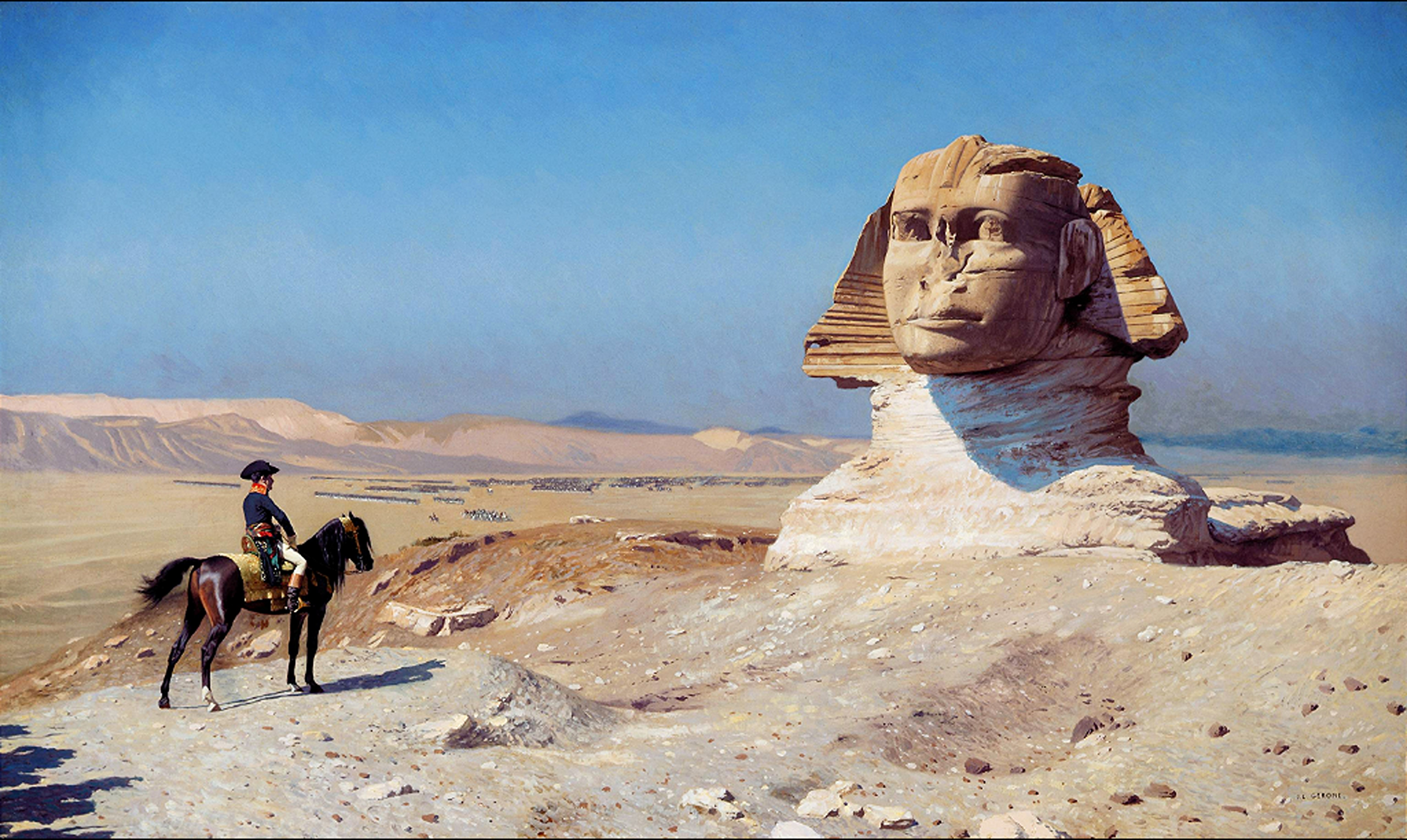 Bonaparte Before the Sphinx by Jean-Leon Gerome Reproduction