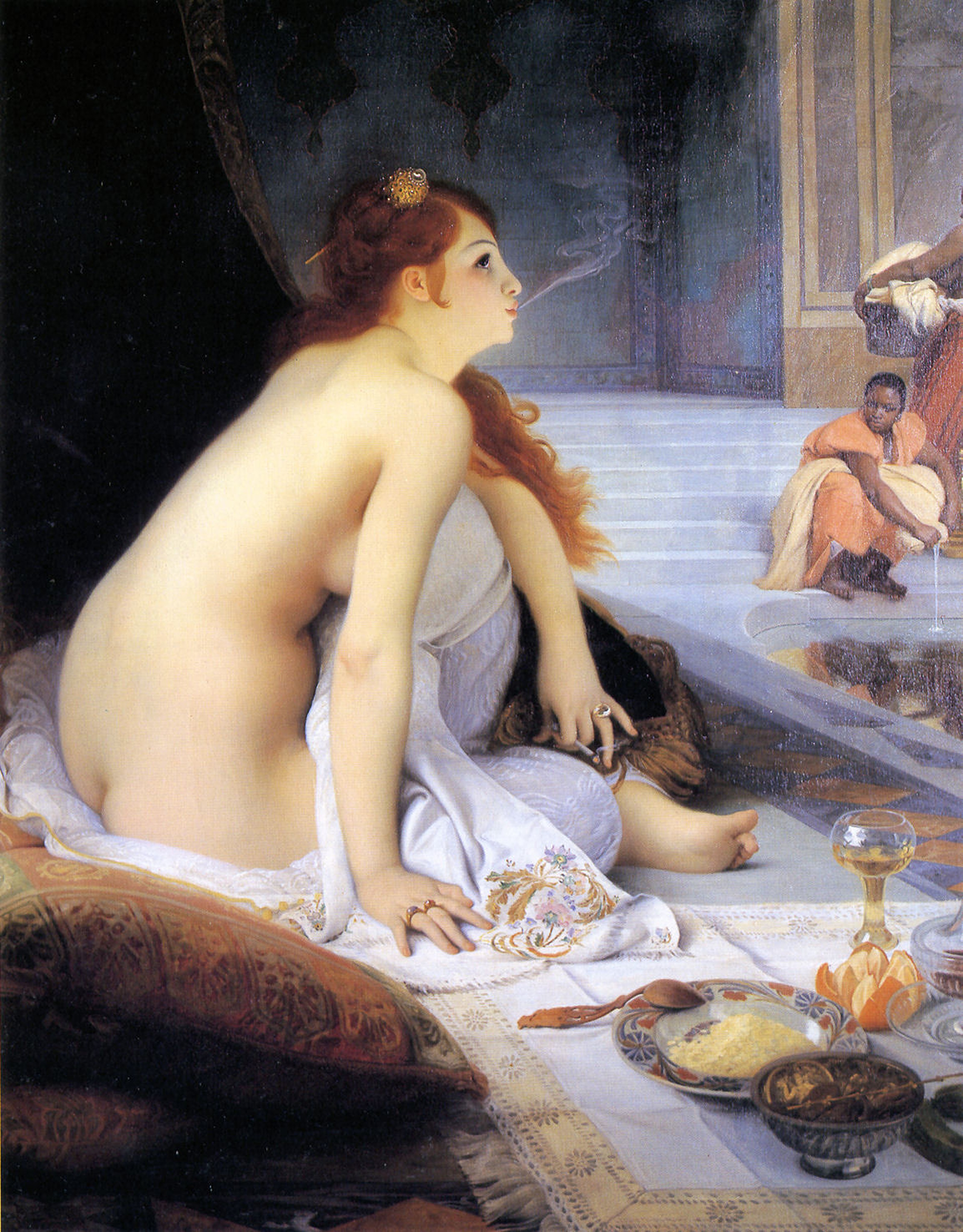 The White Slave 1888 by Jean-Jules-Antoine Lecomte du Nouÿ Reproduction