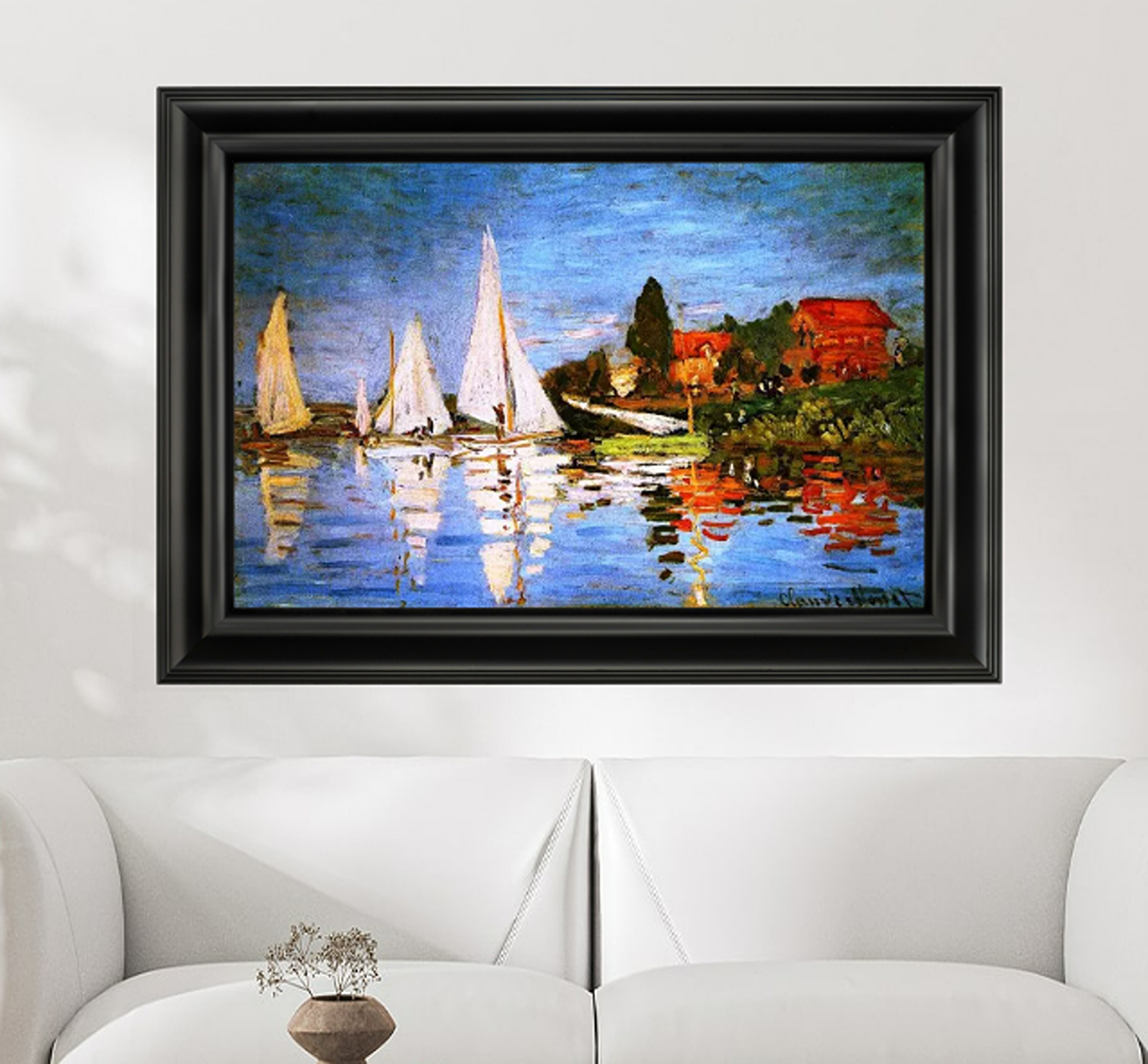 Regatta at Argenteuil 1872 by Claude Monet Reproduction