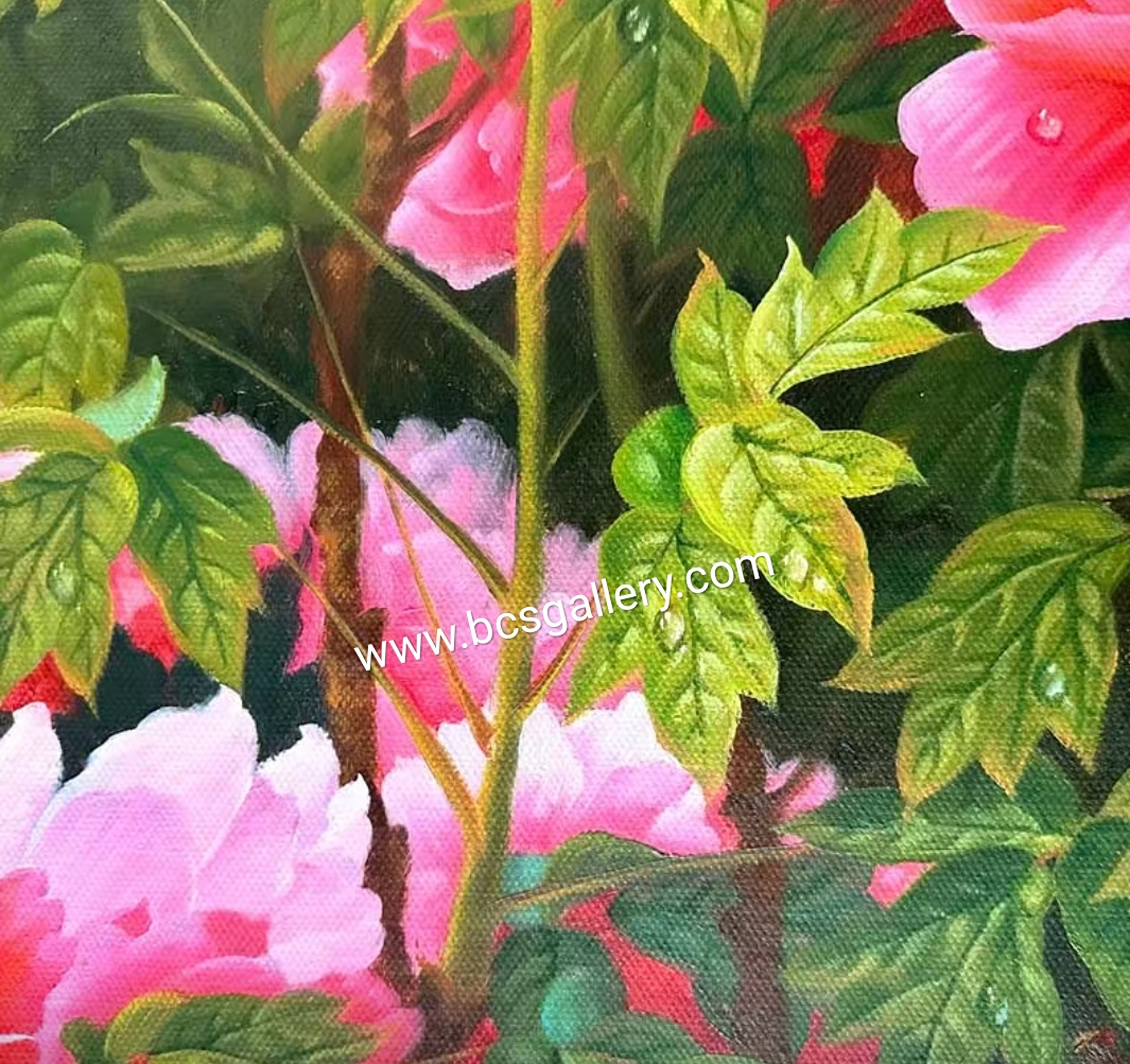 Original Peonies Oil Painting Peonies Oil Painting on canvas 100% Hand Painted Floral Landscape by Maria Jin