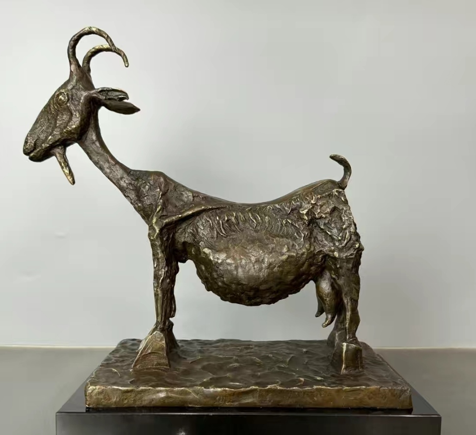 Picasso The She-Goat Sculpture 1950 Goat Bronze Sculpture Abstract Modern Art Statue Home Decor Pablo Picasso MoMA