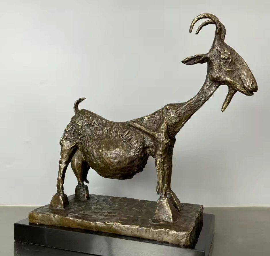 Picasso The She-Goat Sculpture 1950 Goat Bronze Sculpture Abstract Modern Art Statue Home Decor Pablo Picasso MoMA