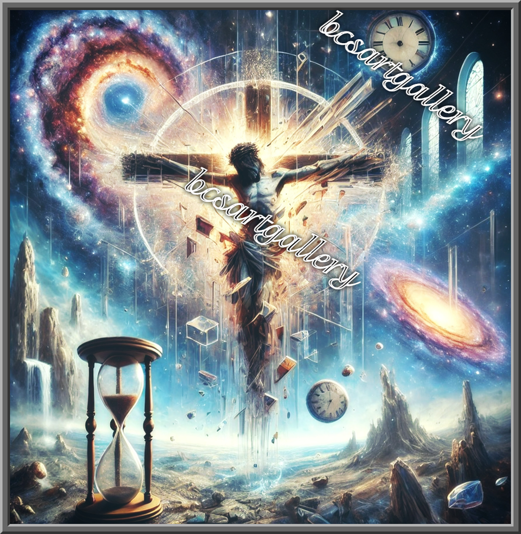 Surreal Cosmic Artwork Hand Painted original oil painting