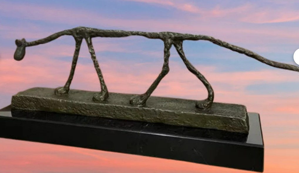Alberto Giacometti The Cat bronze sculpture Cat bronze art reproduction animal figurine vintage Le Chat