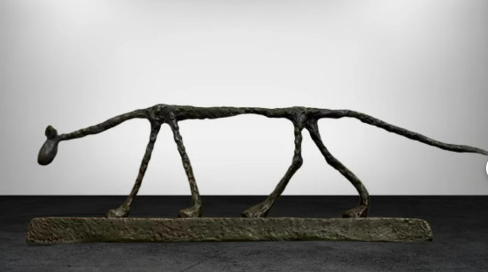 Alberto Giacometti The Cat bronze sculpture Cat bronze art reproduction animal figurine vintage Le Chat