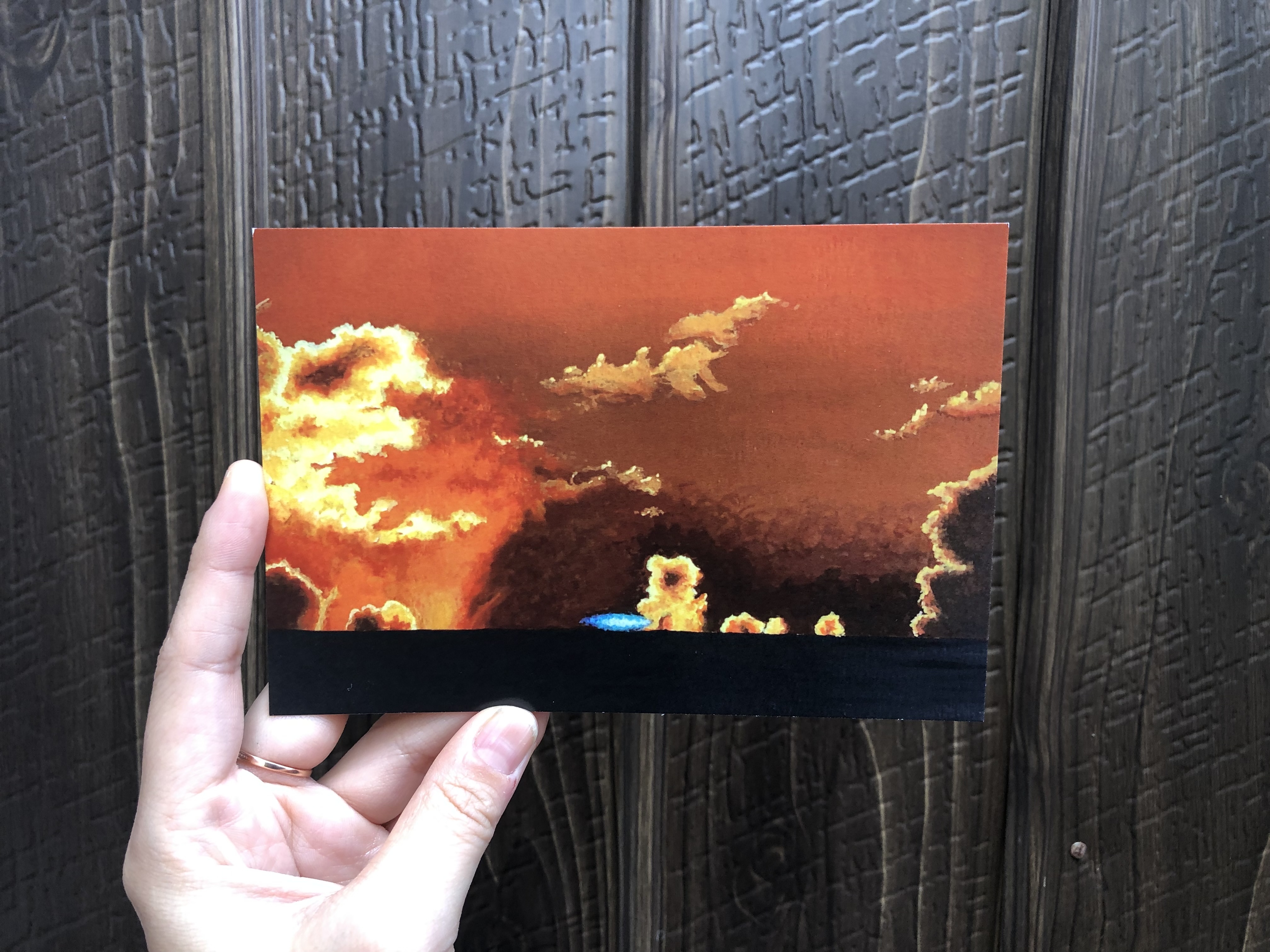 "Fiery Orange "-  Postcard